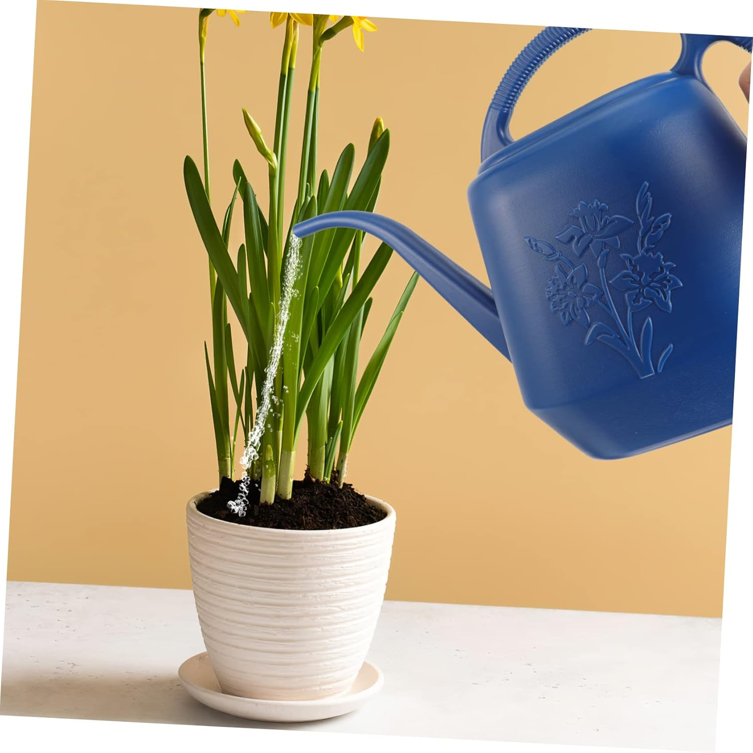 Long Spout Watering Can Elephant Watering Pot 4L Thickened Plastic Sprinkling Can for Indoor and Outdoor Garden Succulent Plants image number 2