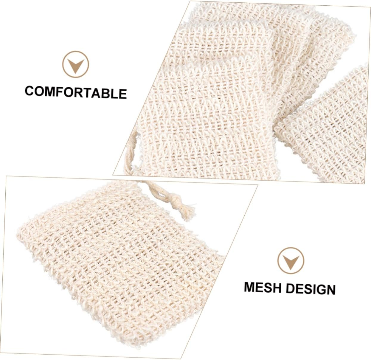 3Pcs Soap Storage Bag Bathroom Soap Pouch Mesh Bag for Shower Accessories Light image number 5