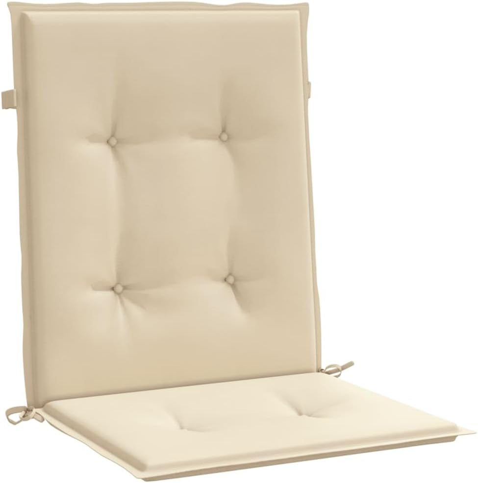 Vidaxl Outdoor/Indoor Low-Back Chair Cushions Set - Anthracite Oxford Fabric, Water-, Non-Slip for Garden/Patio/Office Furniture image number 3