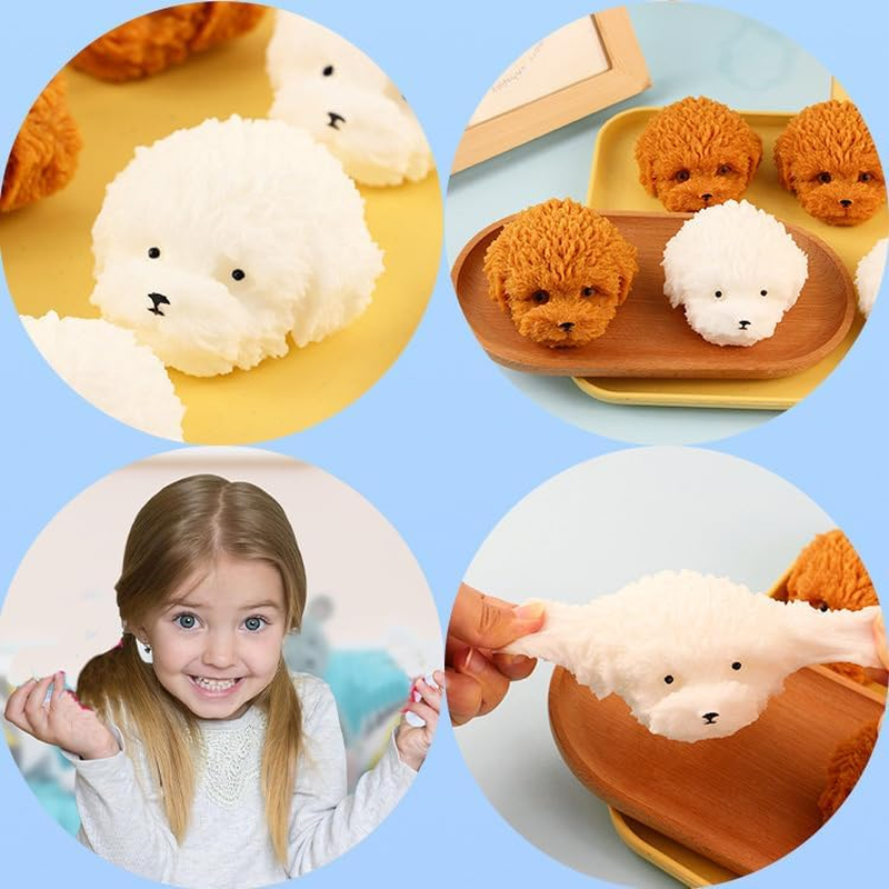 2 Pack Taba Squishy Toys for Kids, Taba Squishy Dog Squishy Quiet Fidget Toys, Kawaii Stress Relief Squishies Squeeze Sensory Toys Gifts for Kids Teenage image number 1