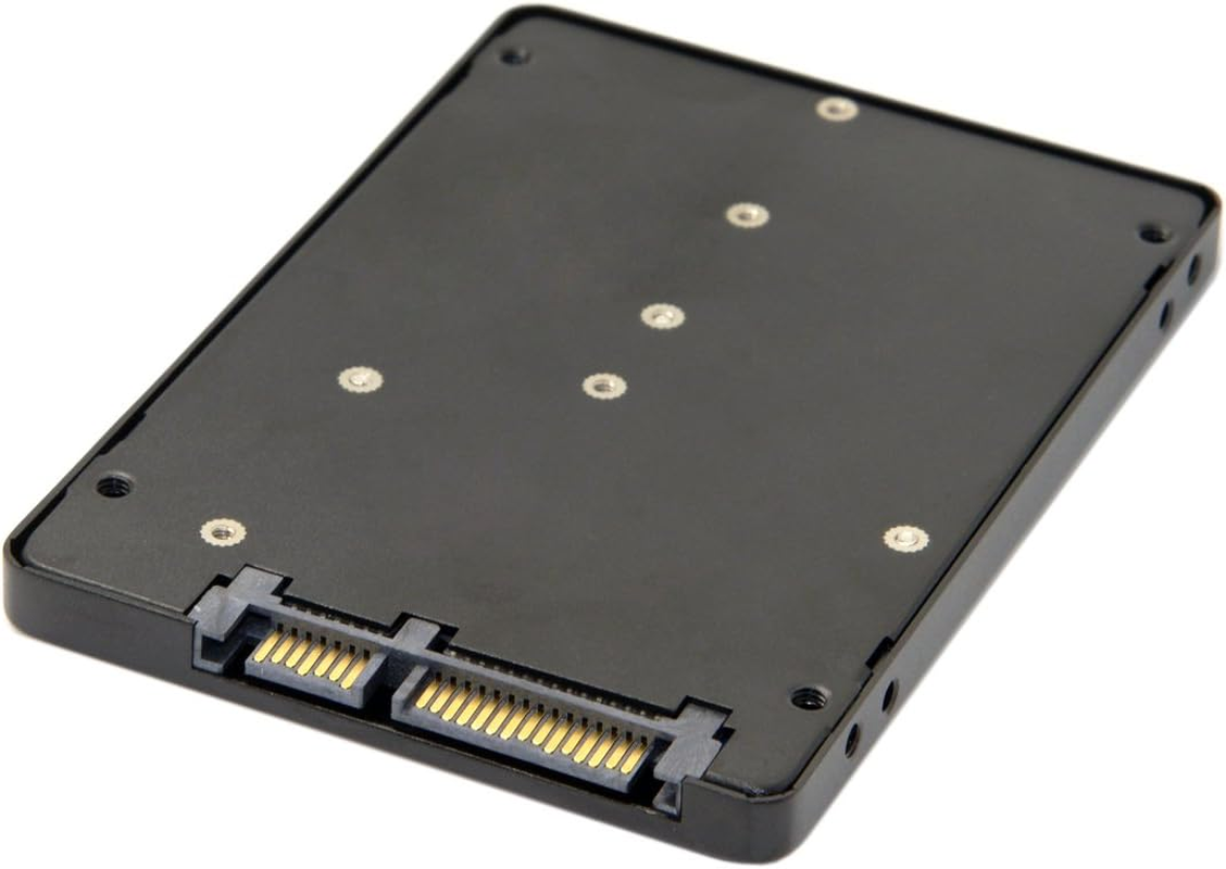 JSER B+M Key Socket 2 M.2 NGFF (SATA) SSD to 2.5 SATA Adapter Card Adapter with Black Metal Case image number 3