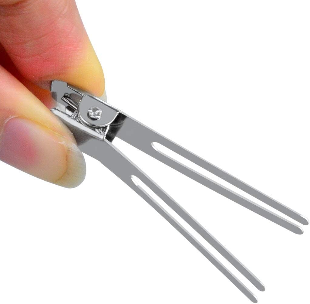 50Pcs Hairdressing Double Prong Curl Clips, 1.8Inch Curl Setting Section Hair Clips Metal Alligator Clips Hairpins for Hair Bow Great Pin Curl Clip Styling Clips for Hair Salon Barber (Silver) image number 3