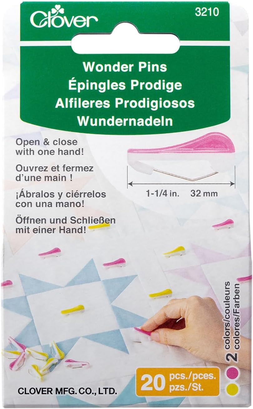 Clover Wonder Pins 20 Pieces, Multicolor image number 1