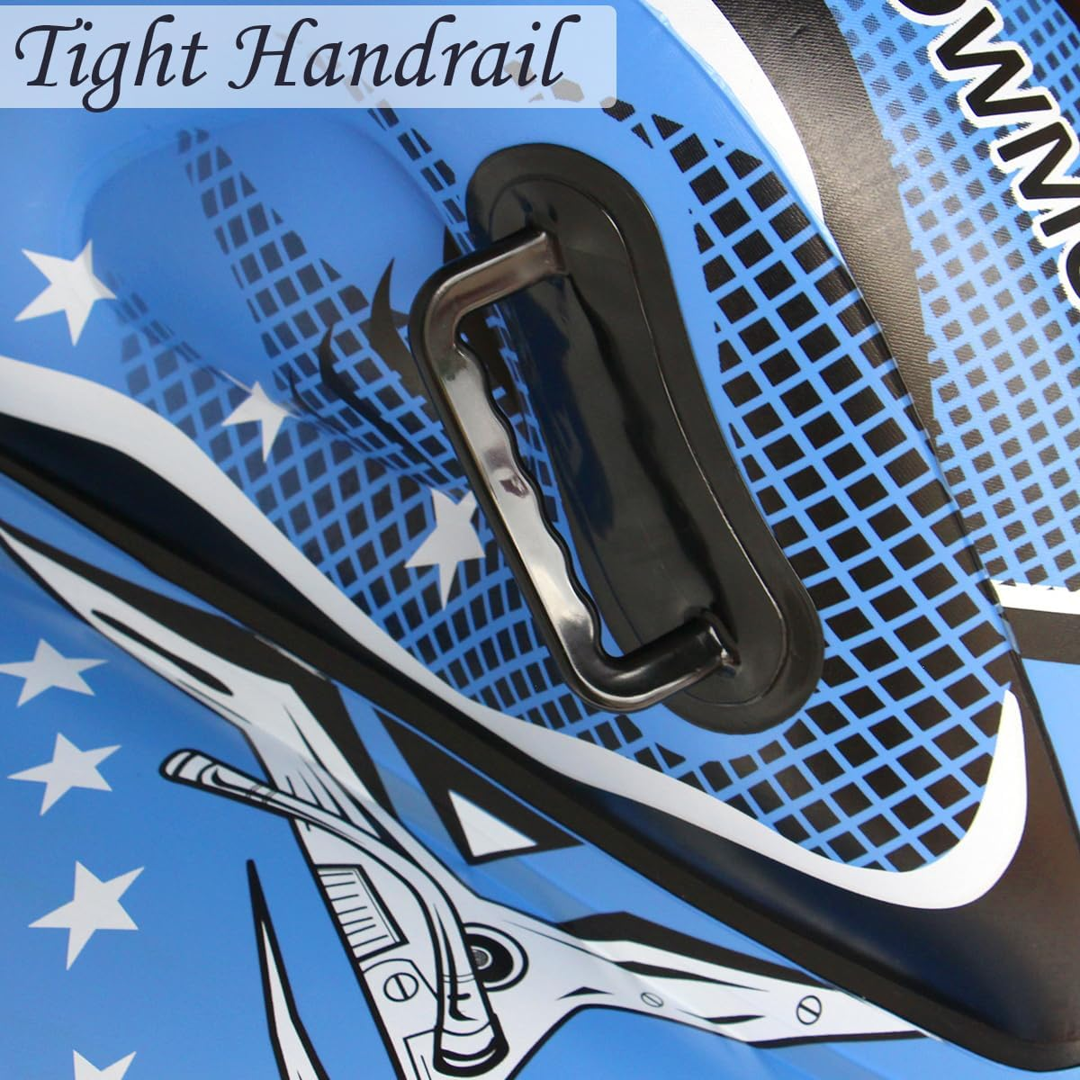 Baiao Snow Tube Inflatable Snow Sled Heavy Duty Snow Toys for Kids and Adults, Inflatable Snow Tube Winter Outdoor Toys(Ski Motor Boat) image number 3