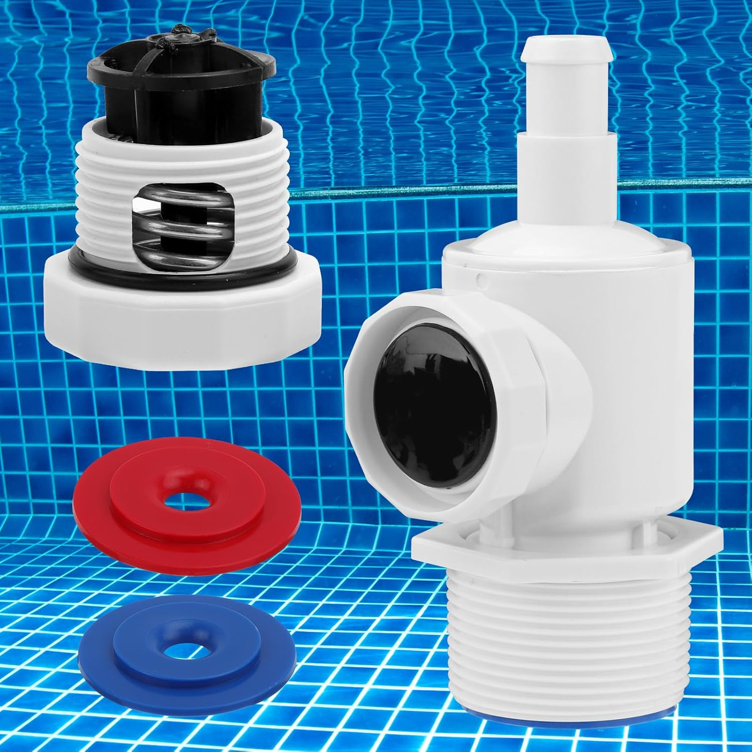 Gosknor 9-100-9002 Pressure Release Valve Replacement for Polaris, Wall Fitting Connector Quick Disconnect Device Pressure Release Valve Compatible with Polaris 180 280 380 Pool Cleaner Parts image number 2