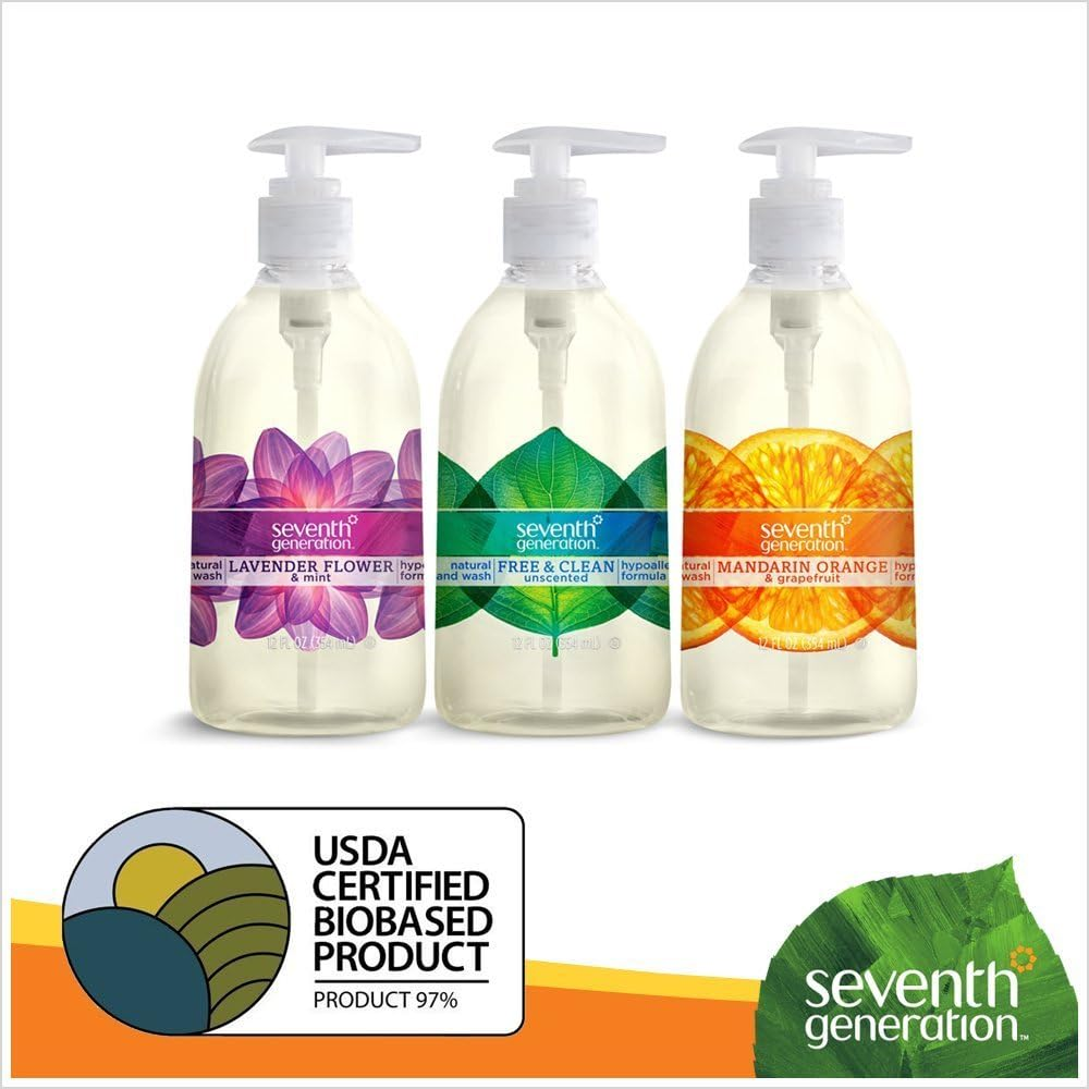 Seventh Generation Hand Wash, Lavender Flower and Mint, 12 Ounce (Pack of 6) image number 1