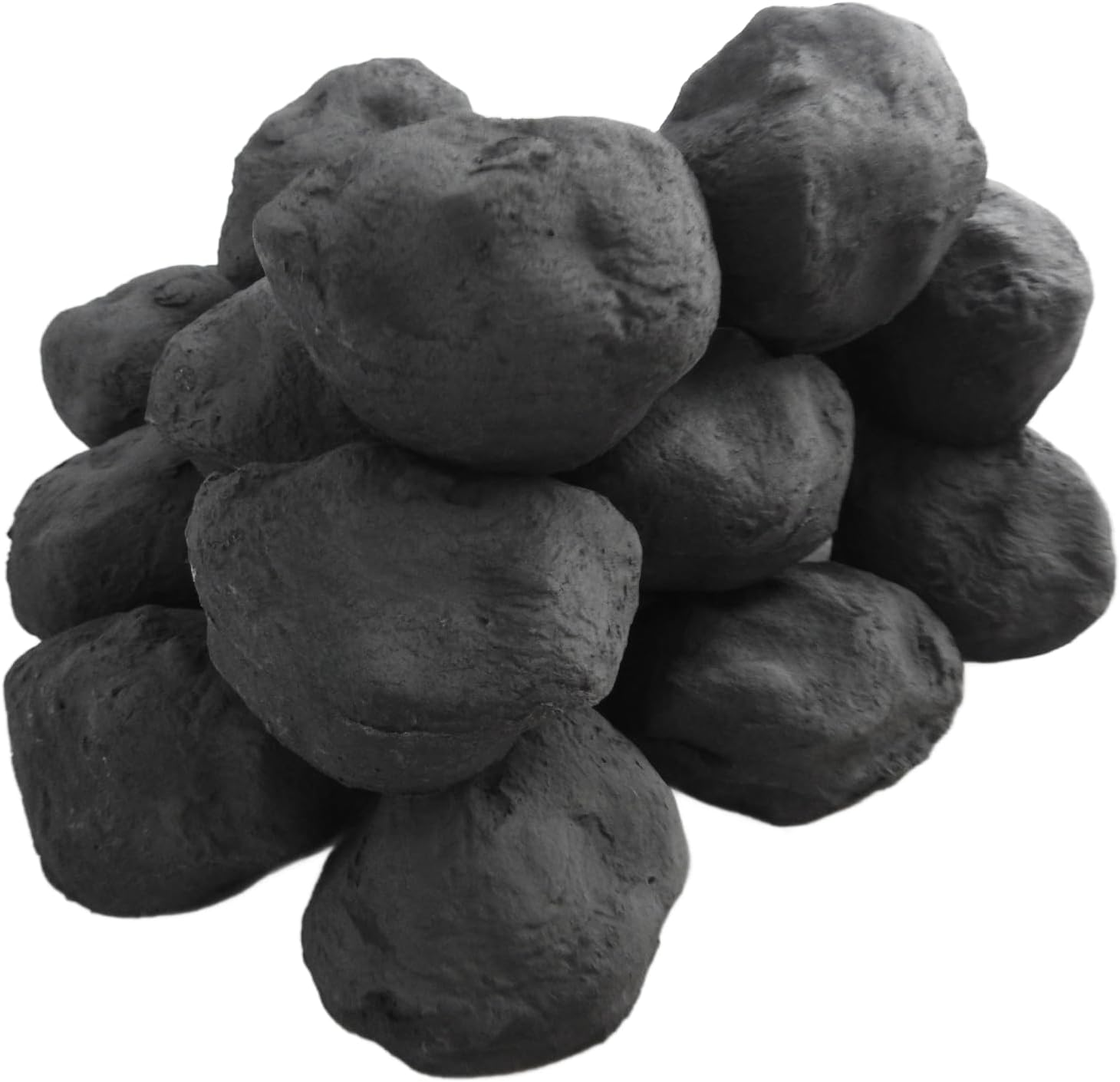 Gas Fire Replacement Charcoal Ceramic Small Cast Coals Bio Fuels Ceramic Packed in 279 Pieces in Coal 4 You Packaging image number 4