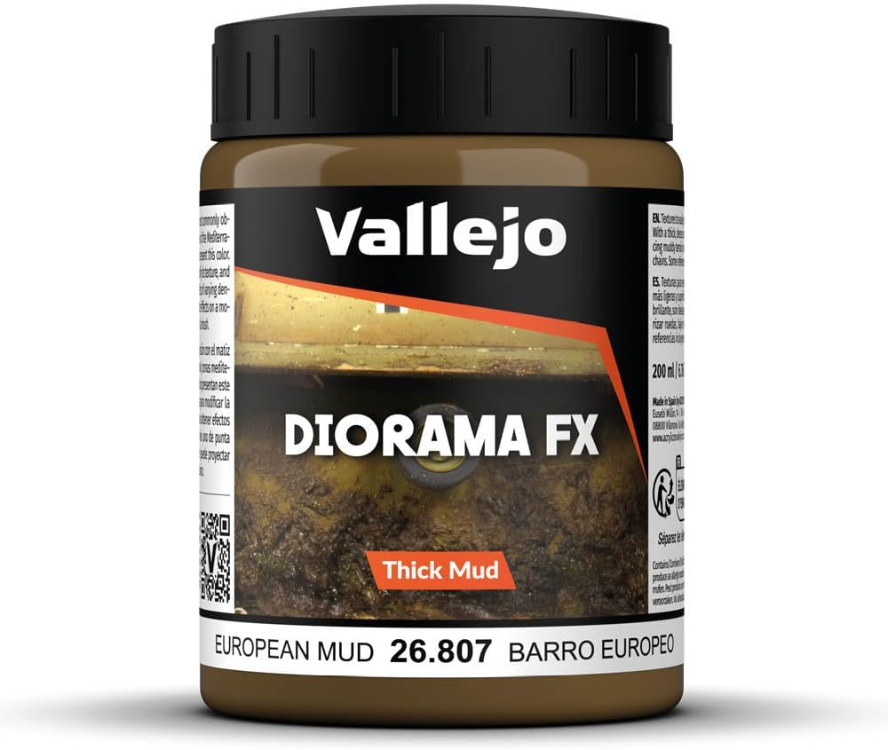 Vallejo Vallejo Diorama Effects European Thick Mud 200Ml Miniatures