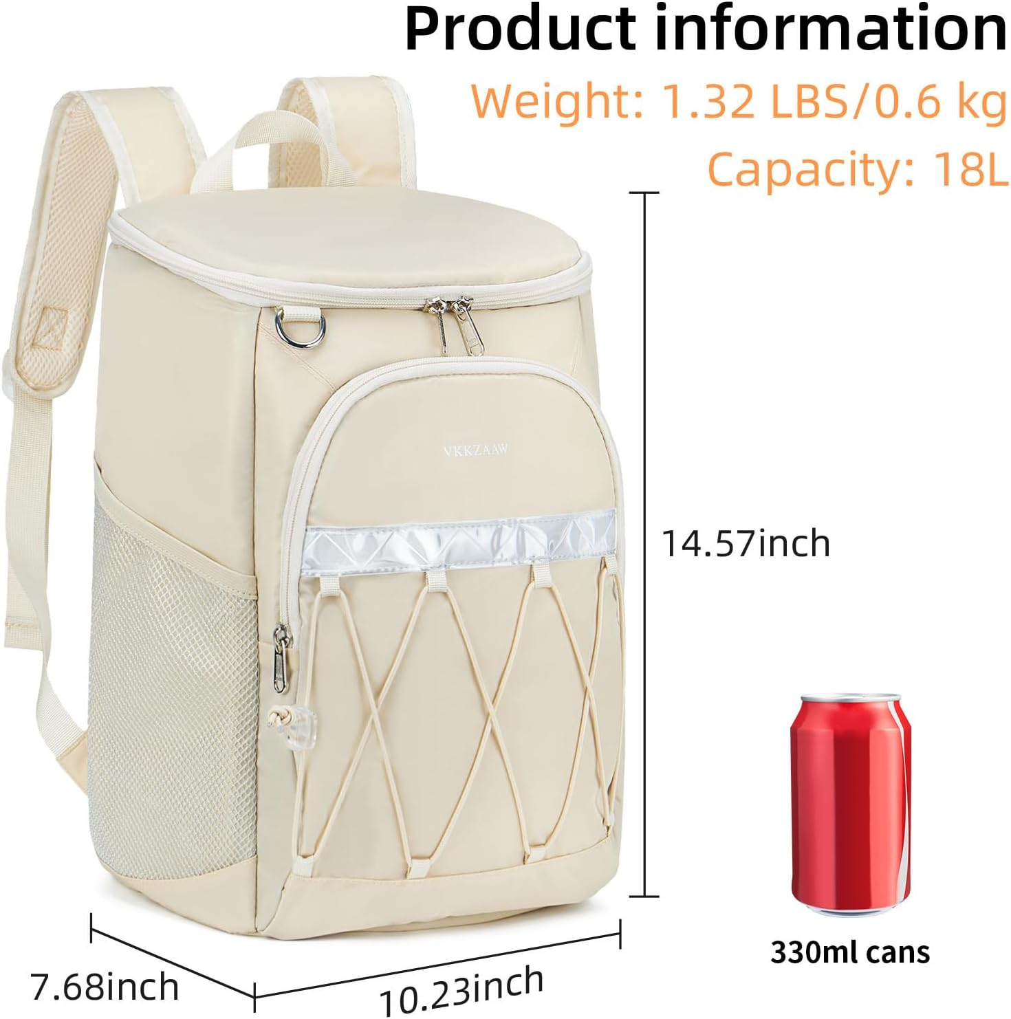 Backpack Cooler Backpack 26 Cans Insulated Leak Proof for Women Men Beach Camping Picnic Fishing Hiking Lunch Backpack Waterproof Cooler image number 1