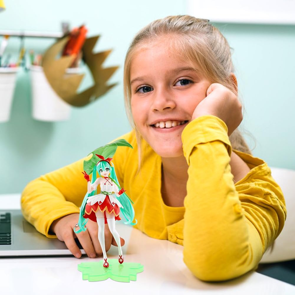 Hatssunes Miku Anime Figures Character Model Statue Action Figure Figure 12.5 Cm Cartoon Game Figure Toy Ornaments, Desktop Decorations (Green) image number 1