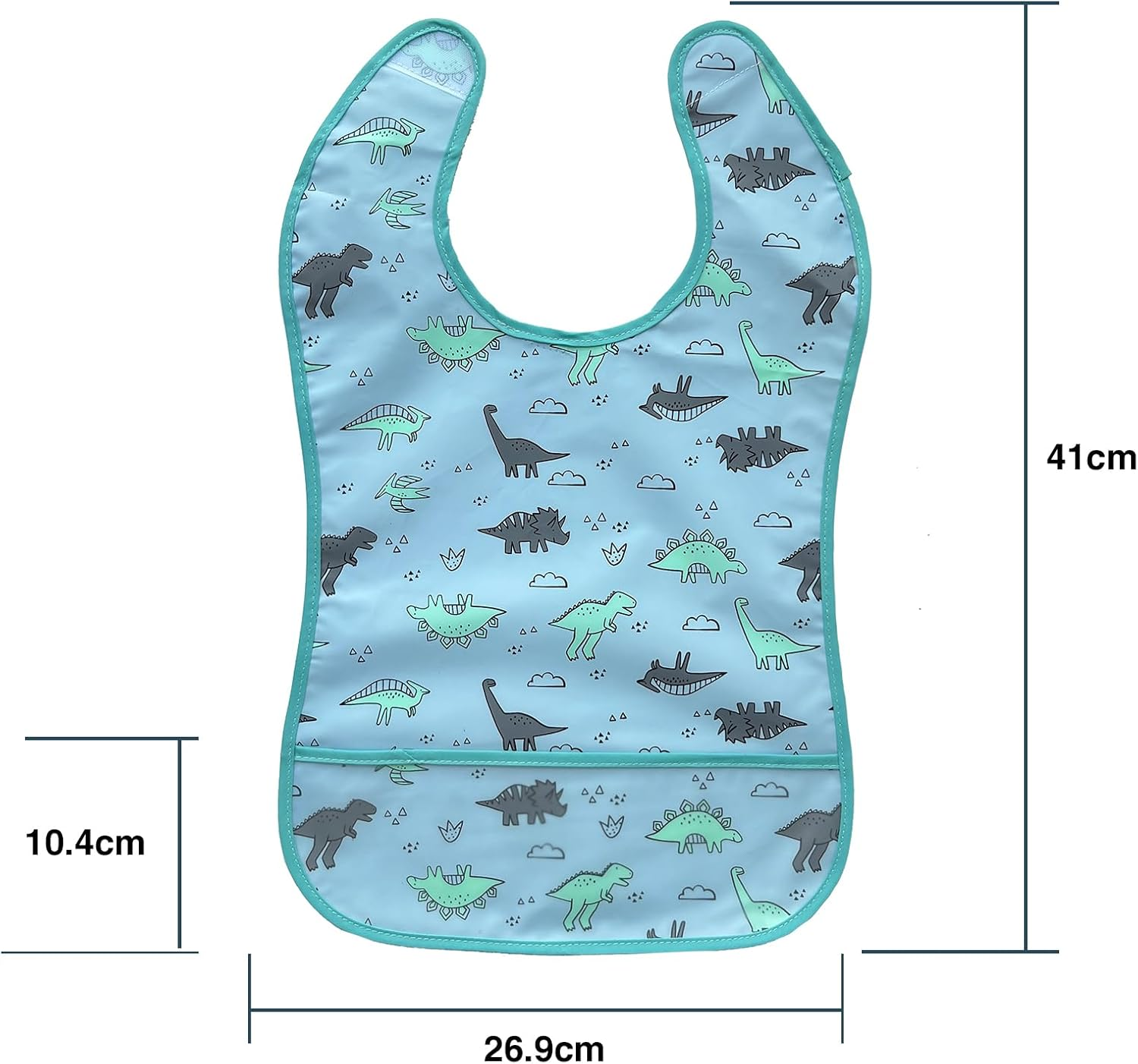 PUPPET Baby Bibs for Boys Waterproof Feeding Bibs for 6-12 Months, 2 Pack