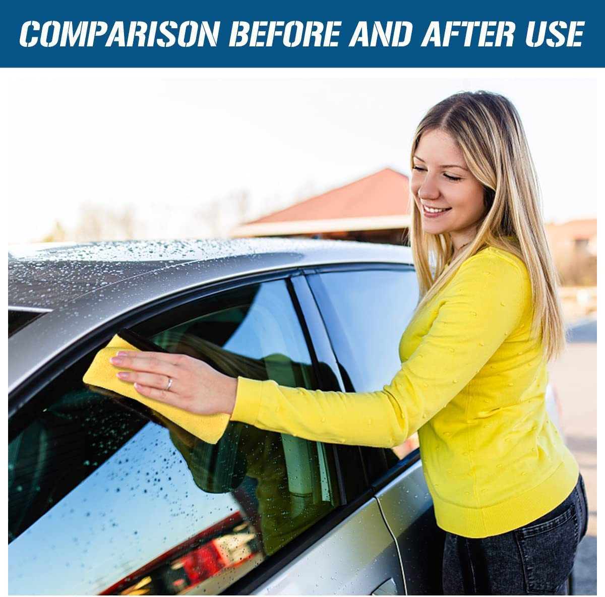 Microfiber Towel 5 Pack, Super Absorbent Drying Microfiber Cleaning Cloth for Car, House, Kitchen, Window image number 3