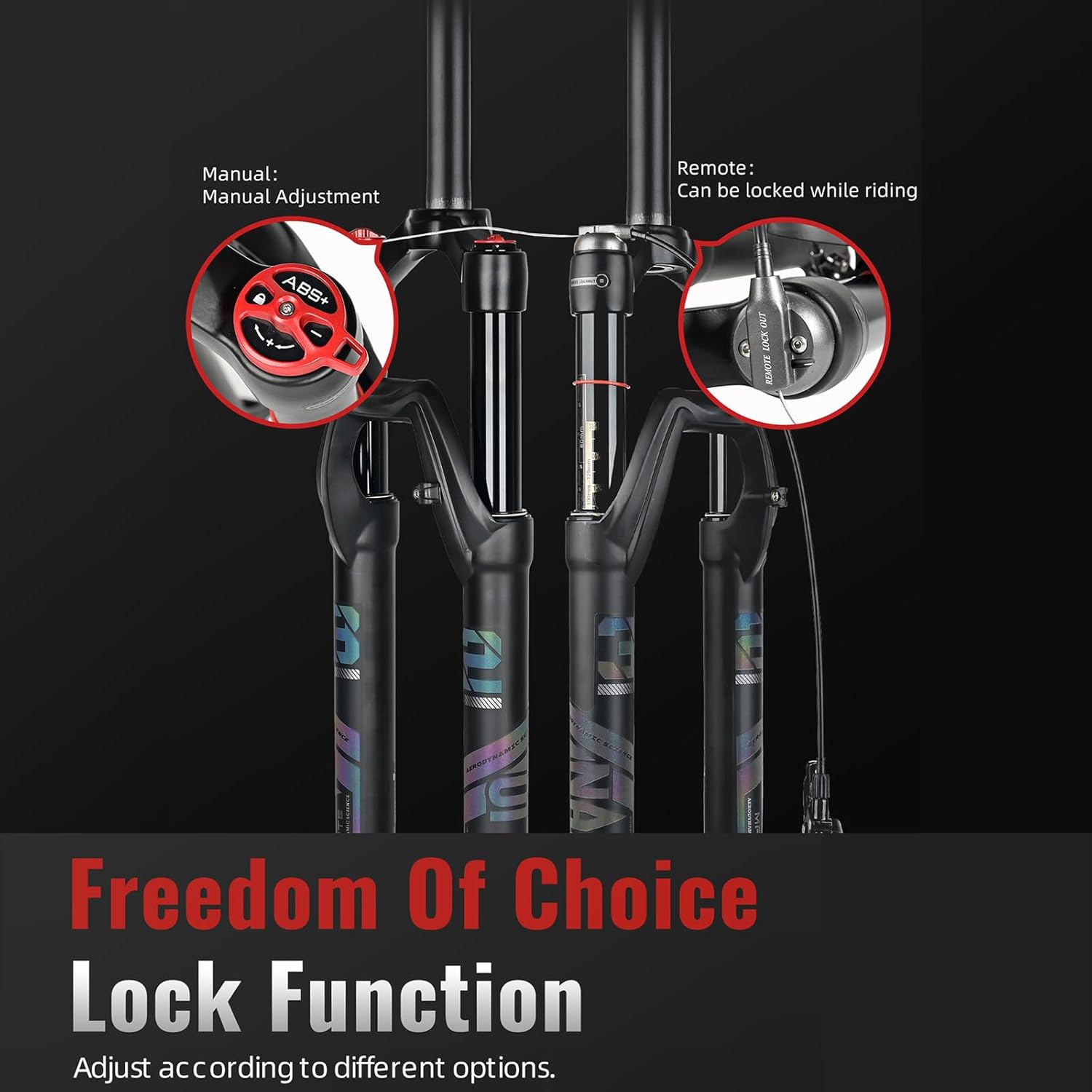 Straight Tube Bicycle Suspension Forks 29 Inch MTB Air Fork Rebound Adjustment Mountain Bike Fork image number 5