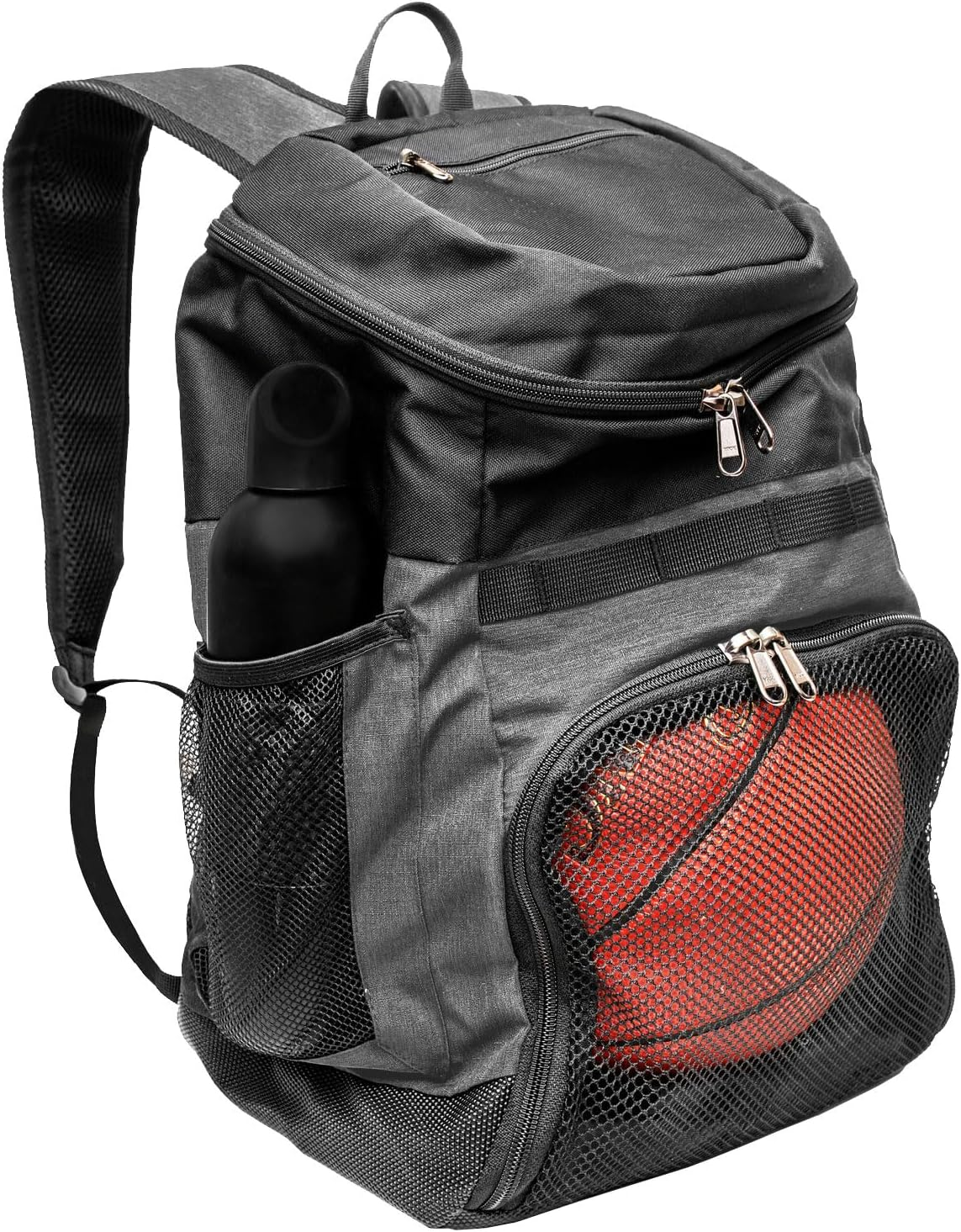 Basketball Backpack with Ball Compartment - Sports Equipment Bag for Soccer Ball, Volleyball, Gym, Outdoor, Travel, Team - 2 Bottle Pockets, Includes Laundry or Shoe Bag - 25L image number 1