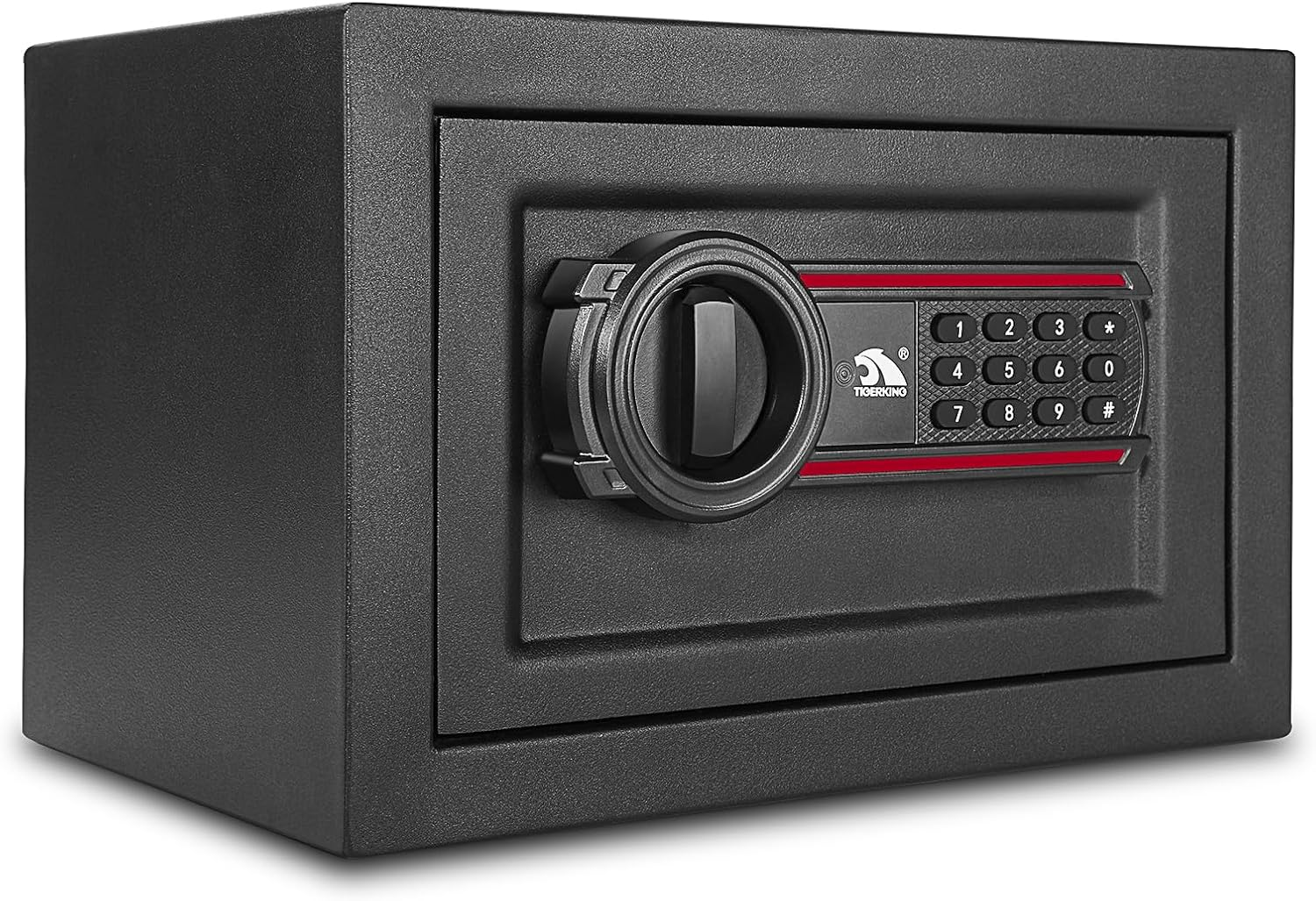 Digital Safe Electronic Security Box, Combination Lock Box with Keypad and Keys - 0.5 Cubic Feet Lockable Safety Safes Box for Home Office Hotel Business image number 1