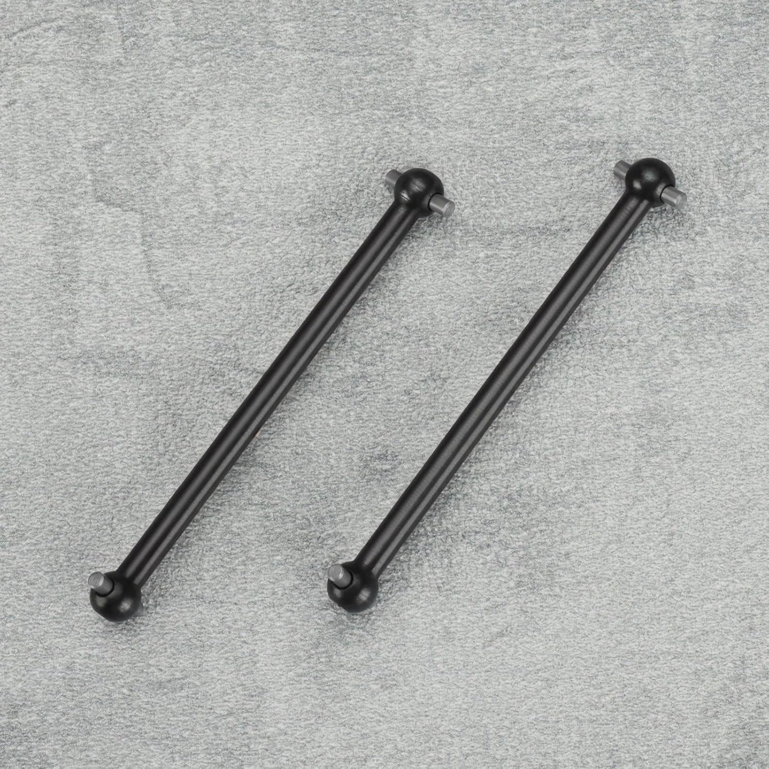 4Pcs RC Car Drive Shafts 63Mm/57Mm Dog Bone Drive Shaft Centre Drive Joint Accessory Suitable for Common 1:6 1:8 1:10 1:12 RC Car Models