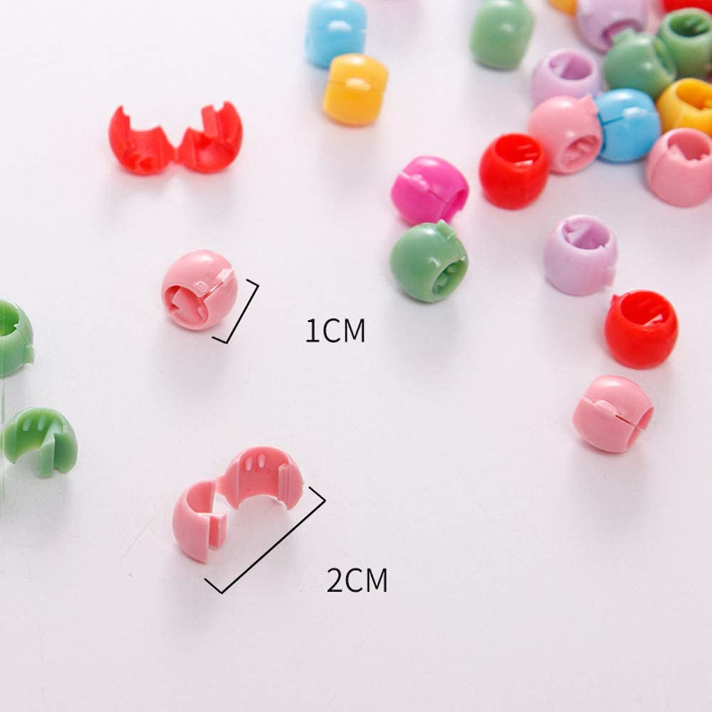80 Pcs Mini Hair Claw Clips Small Dreadlocks Beads Cuffs Hair Braider for Hair Braiding Tool