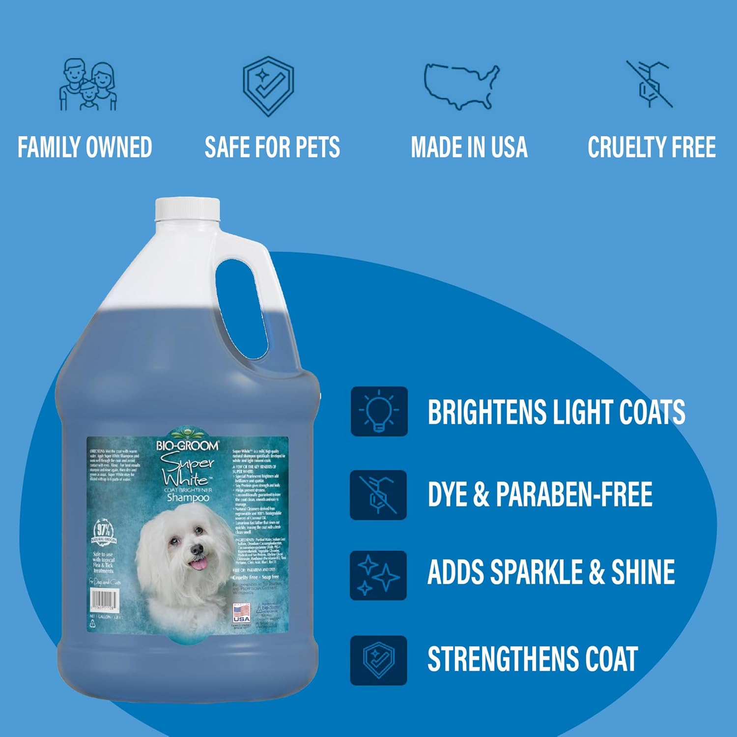 Bio-Groom Dog Shampoo, 355 Ml, White (BG211 12)