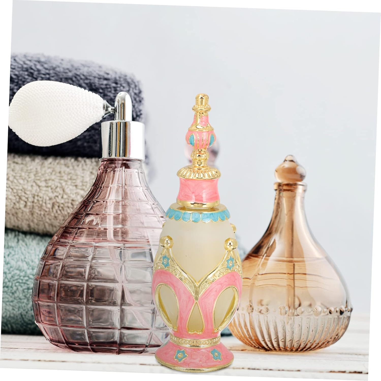 Glass Perfume Bottle Empty Diffuser Bottle for Essential Oils for Desk Decor Perfume Essential Oil for DIY Projects image number 4