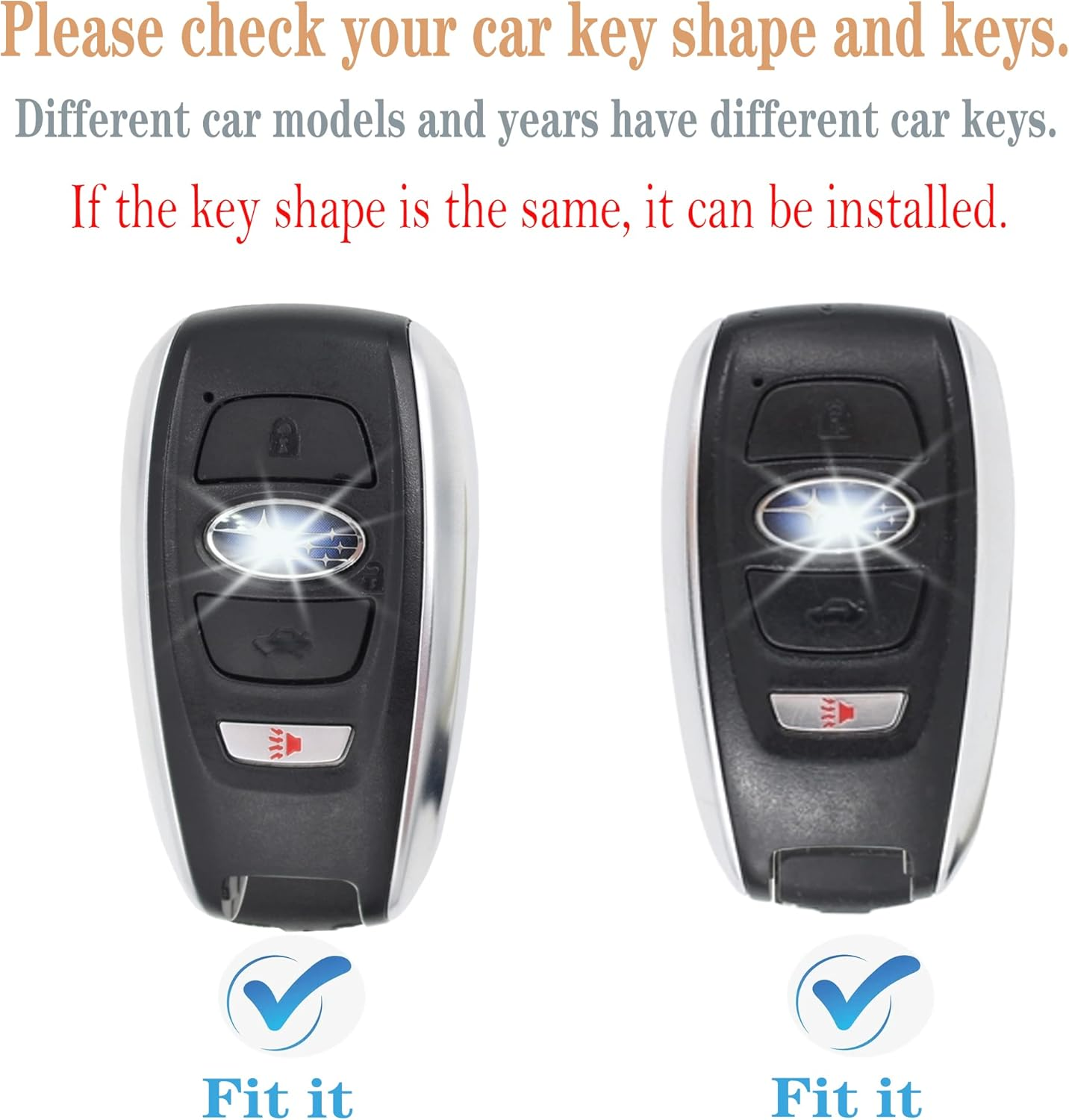 For Subaru Key Fob Cover Case with Keychain,Texture Soft TPU Key Case/Skin, Blue - Green image number 3