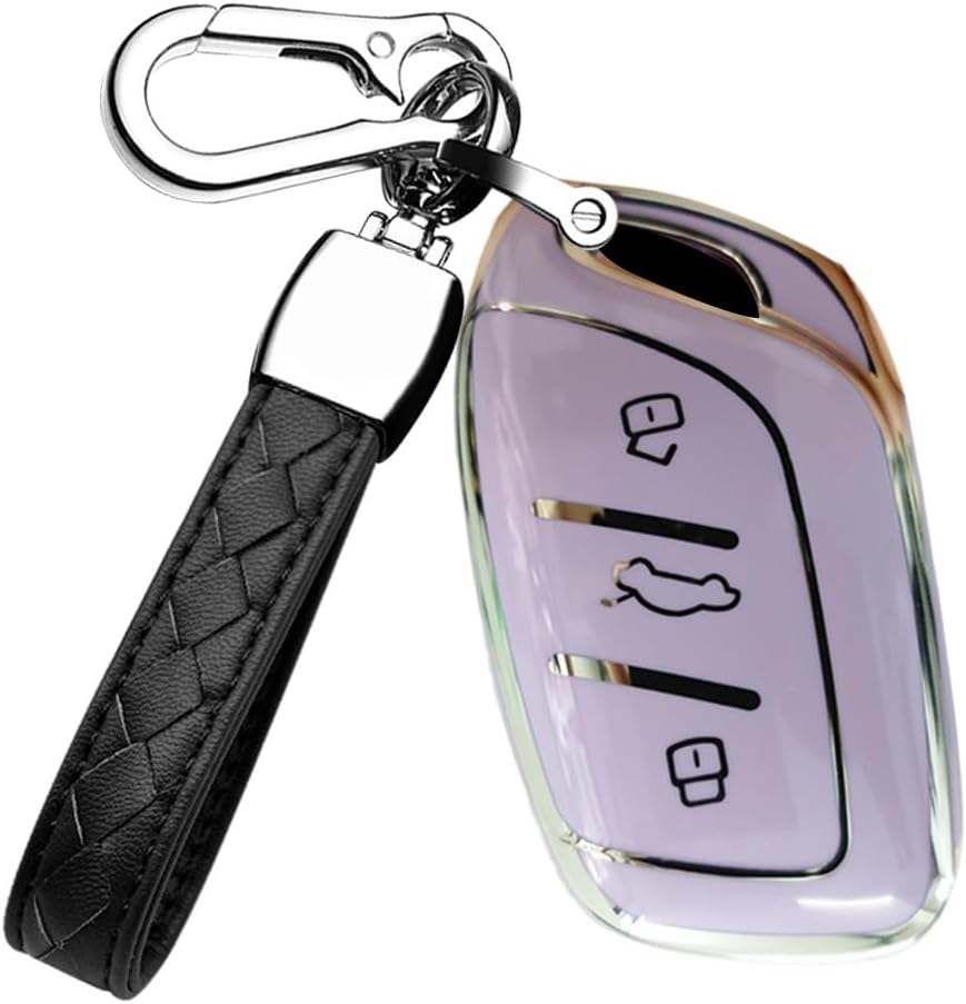 HIBEYO Soft TPU Key Fob Cover for MG 4 EV MG EHS EZS EV GT HS ZS ZX MG4 MG5 MG6 for Roewe RX3 RX5 RX8 ERX5 I6 I5 Accessories