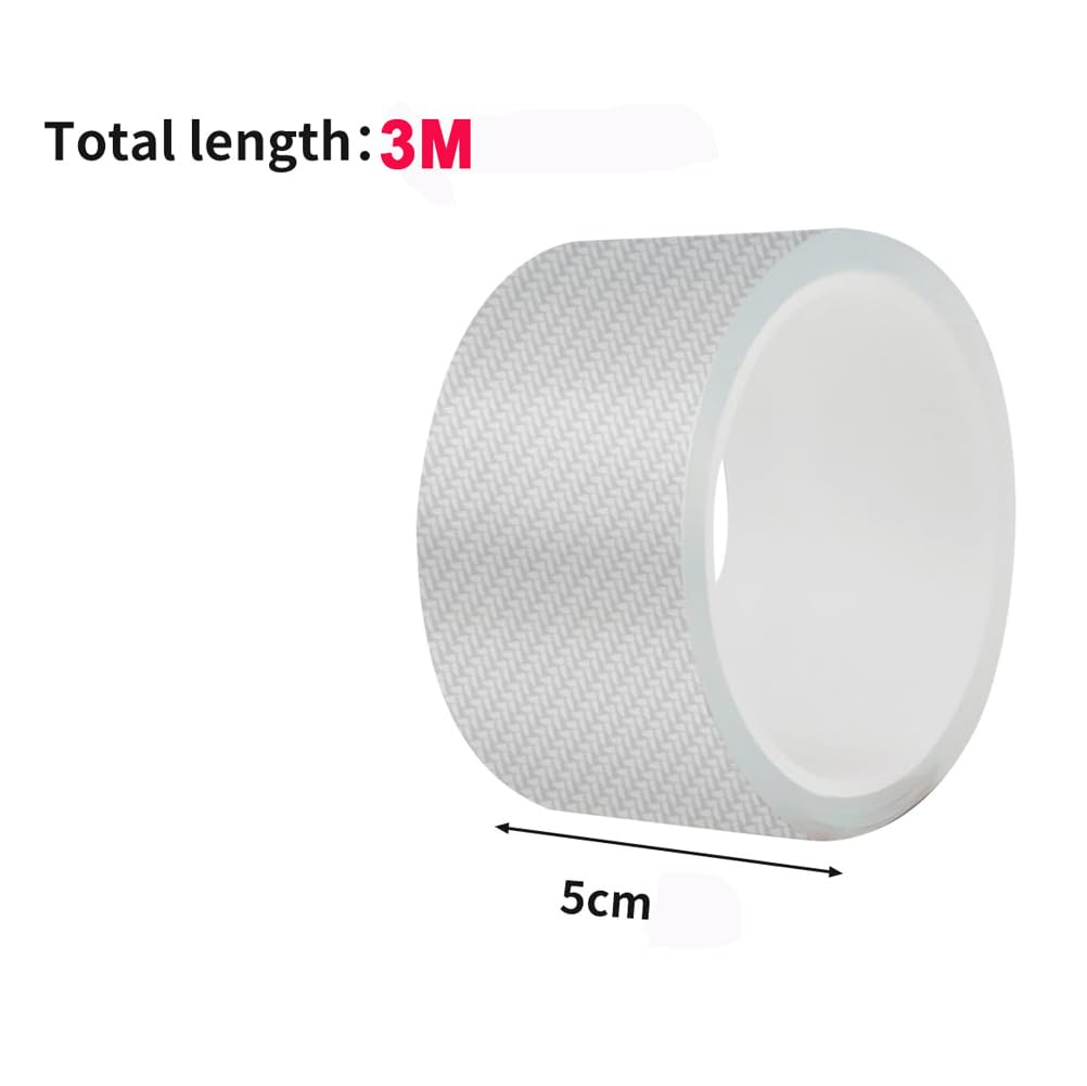 Car Door Sill Protector Bumper, Car Door Protector 3D Carbon Fiber Car Wrap Film Vinyl Automotive Wrap Film Car Door Sill Protection Car Door Edge Guards Strip Anti-Collision Fits image number 4