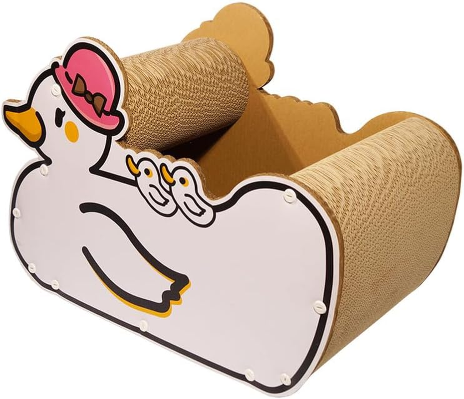 Cat Scratching Post, Cat Litter Box, Cat Bed, Cat Sofa, Cat Scratching Board, Indoor Cat Scratching Post (Bathing Duck-Women) image number 2