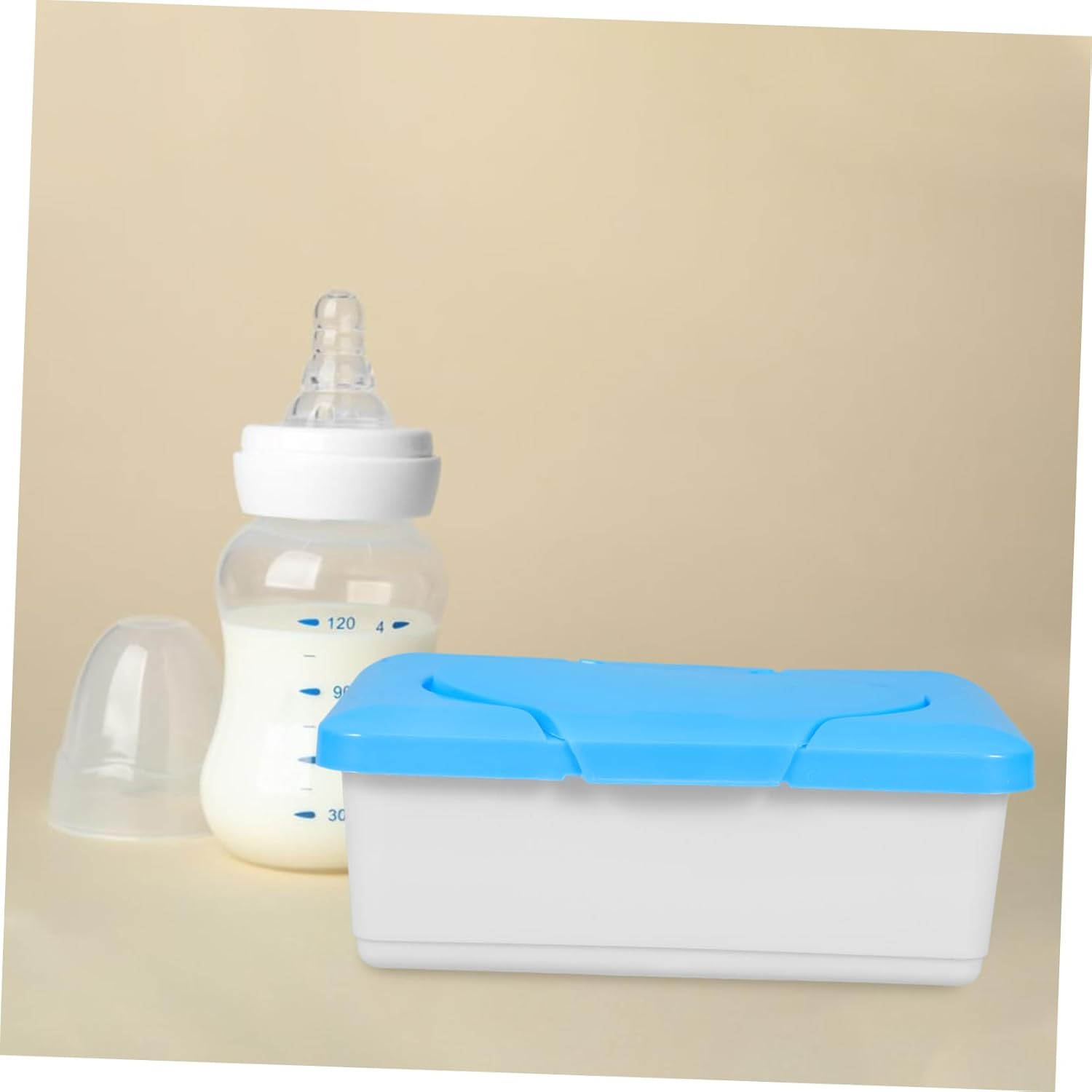 2Pcs Cleansing Towel Box Portable Wipes Dispenser Travel Plastic Nursery Organizer image number 2