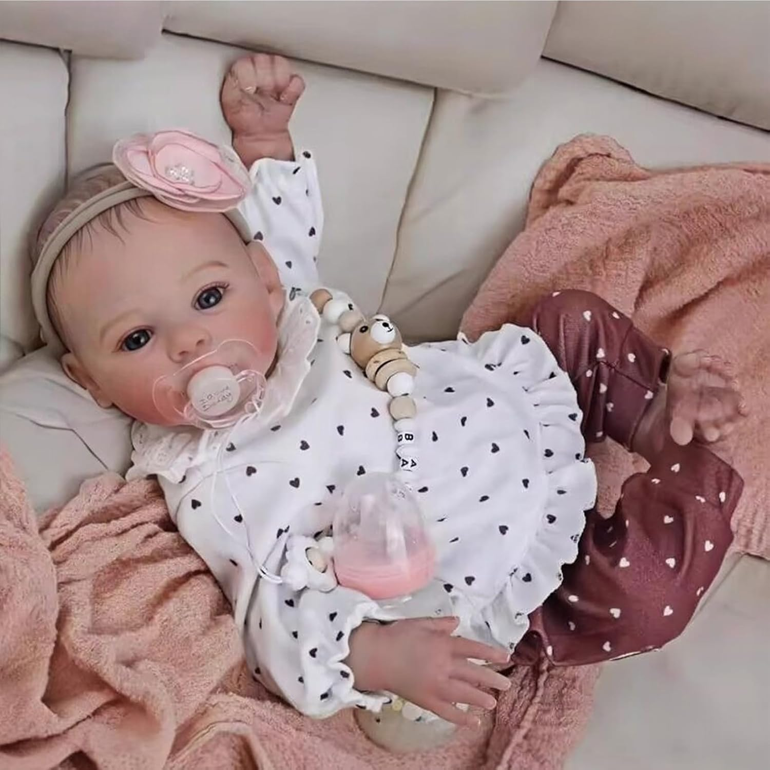 Lifelike Reborn Baby Dolls 19 Inch Full Silicone Baby Doll Real Looking Babies Realistic Newborn Baby Reborn Doll Life for Children image number 1
