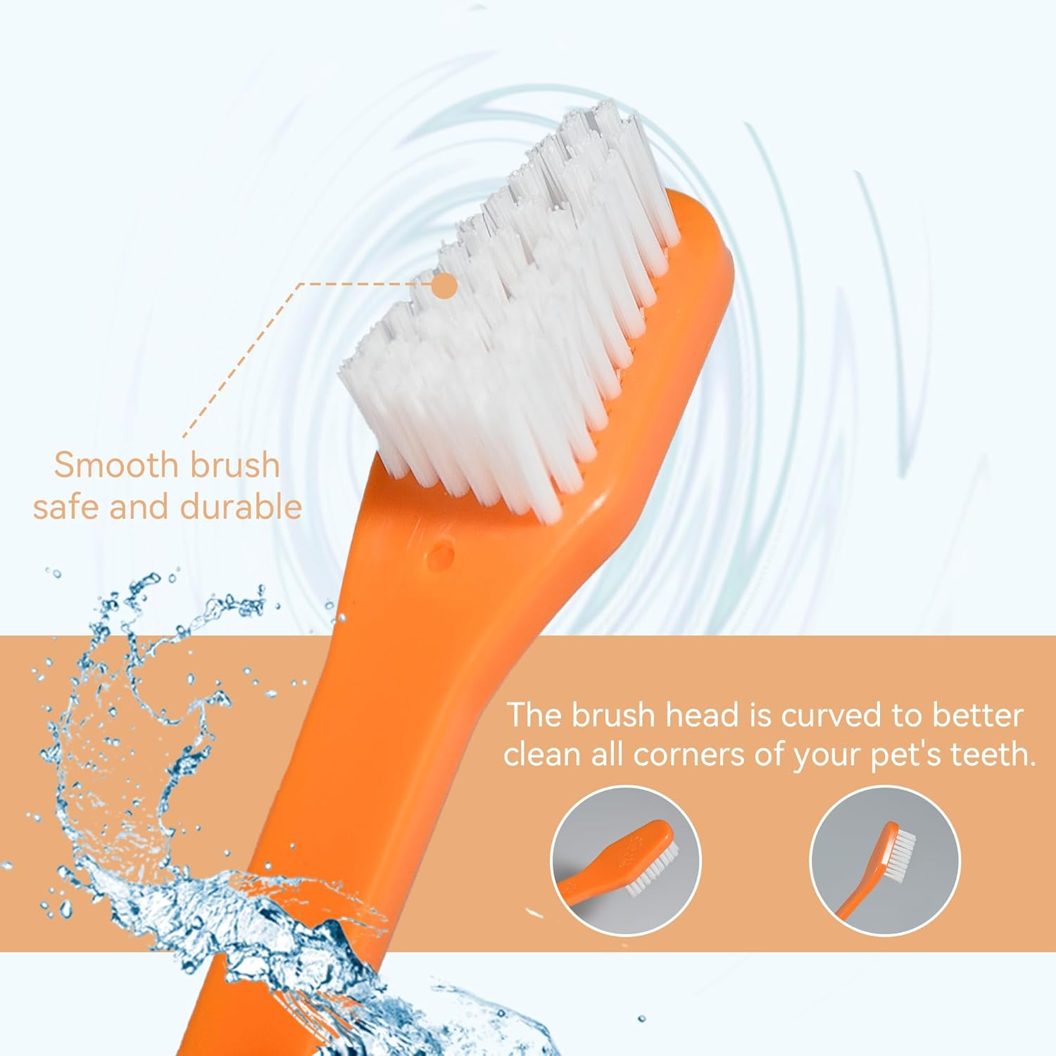 70 Pieces Dog Tooth Brush Pet Toothbrush, Dual Headed Dog Cat Tooth Brushes, Multicolored Soft Grooming Pet Toothbrush for Small and Large Pet Teeth Cleaning Dental Oral Care image number 3