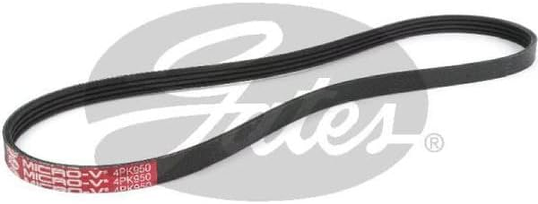 Gates 4PK950 Micro-V Ribbed Drive Belt, 950 Mm Length
