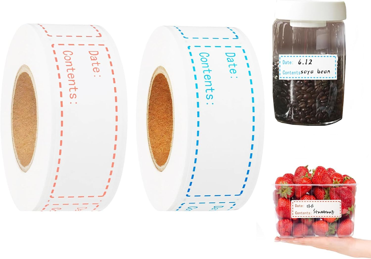 300 Pcs Adhesive Name Tag Labels Stickers for Containers, 3" X1" Blank Name Tag Category Tags for Kitchen, Office, School, Meeting, Parties, Warehouses image number 4