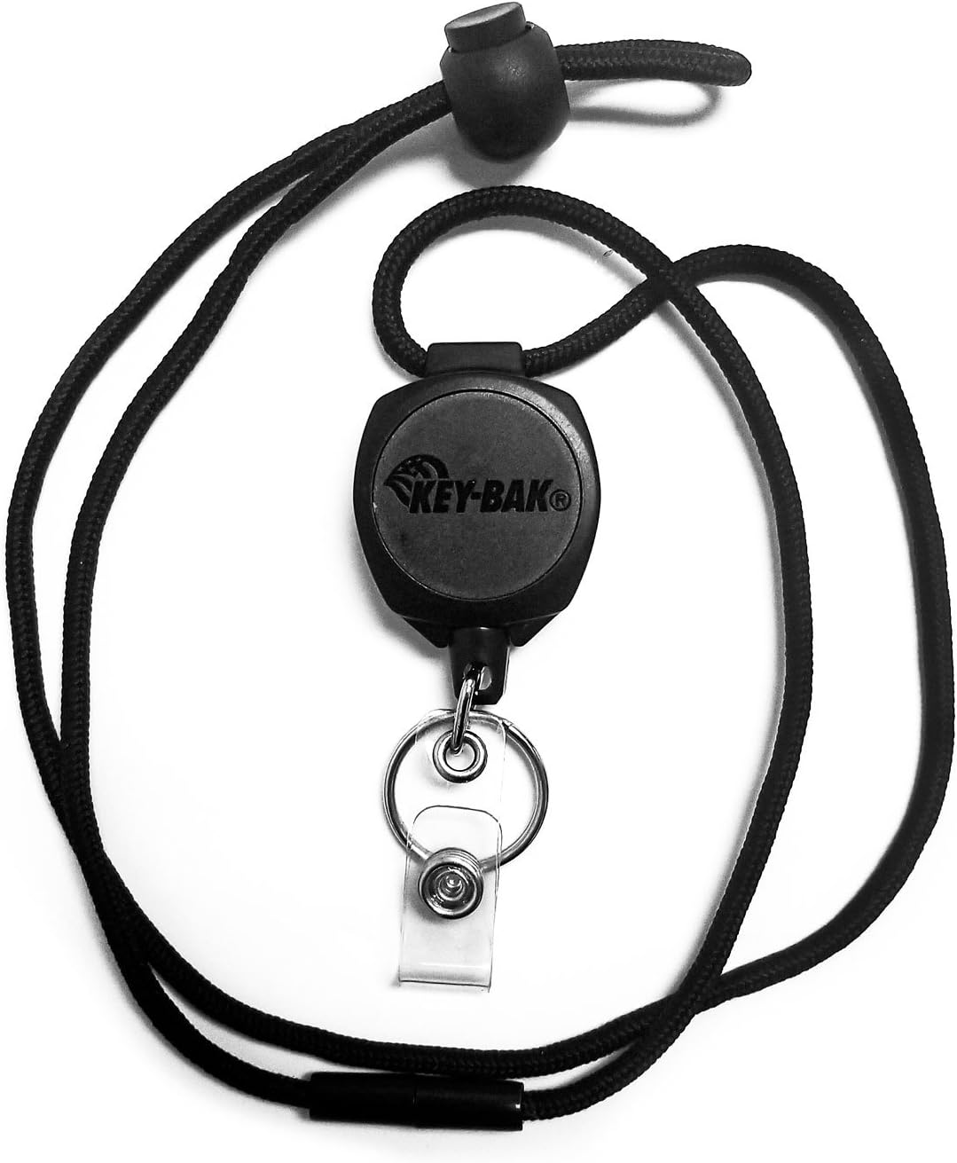 Key-Bak Sidekick Retractable Badge Reel and Keychain Breakaway Lanyard with a Key Ring and Twist-Free Clear I.D. Badge Holder on a Retractable Lanyard, Model Number: 0KB1-0A44 image number 4