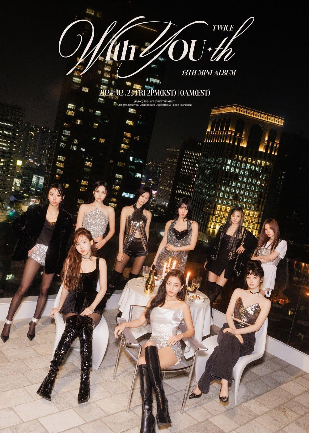 Twice with You-Th 13Th Mini Album Standard Version Cd+Letter Poster+Photobook+Photocard+3Cut Photo+Film Photocard+Sticker+Tracking Sealed TWC (Glowing Version) image number 5