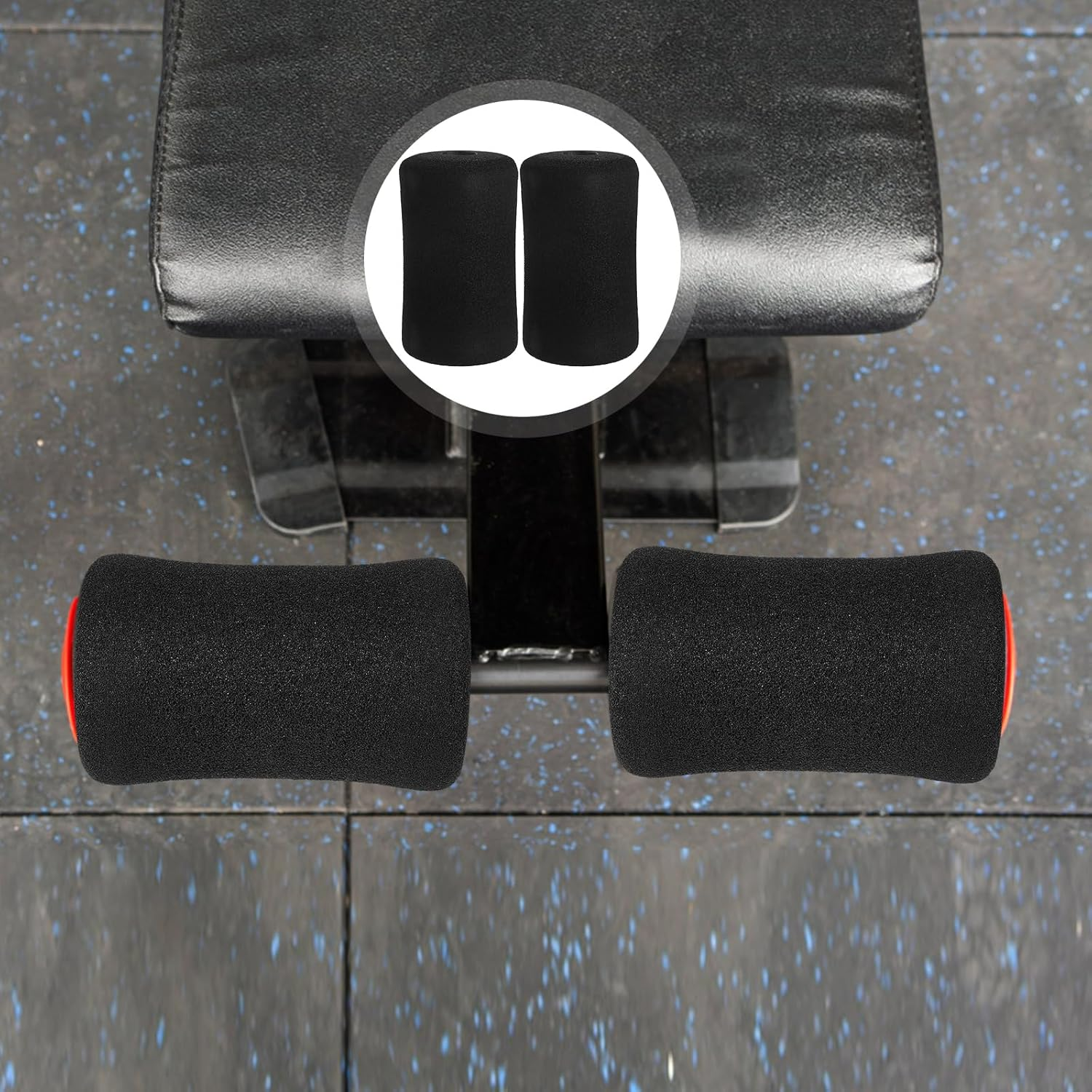 BESPORTBLE 4Pcs Foam Covers for Fitness Equipment Soft Sponge Pads for Ab Training Sleeve and Leg Extension Bench Replacement Gym Machine Accessories for Home Workout image number 4