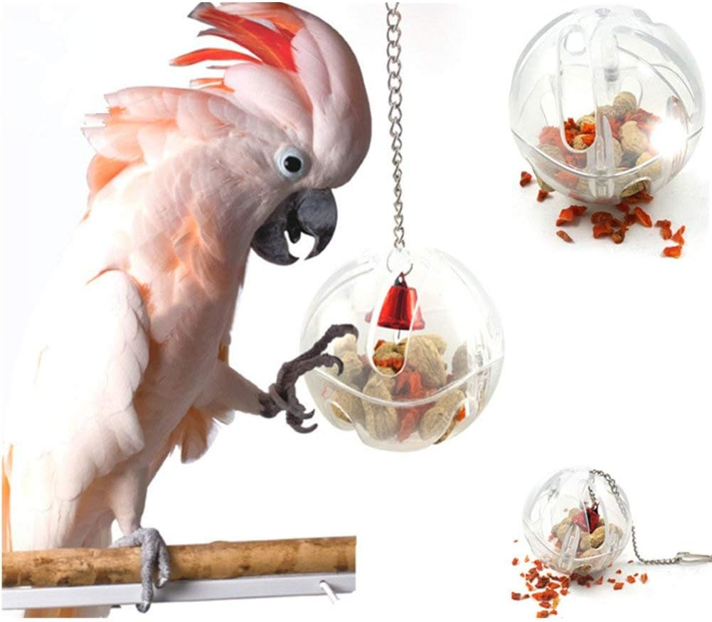 Parrot Creative Foraging Systems Foraging Ball- Bird Intelligence Growth Cage Acrylic Box Toys (A) image number 1