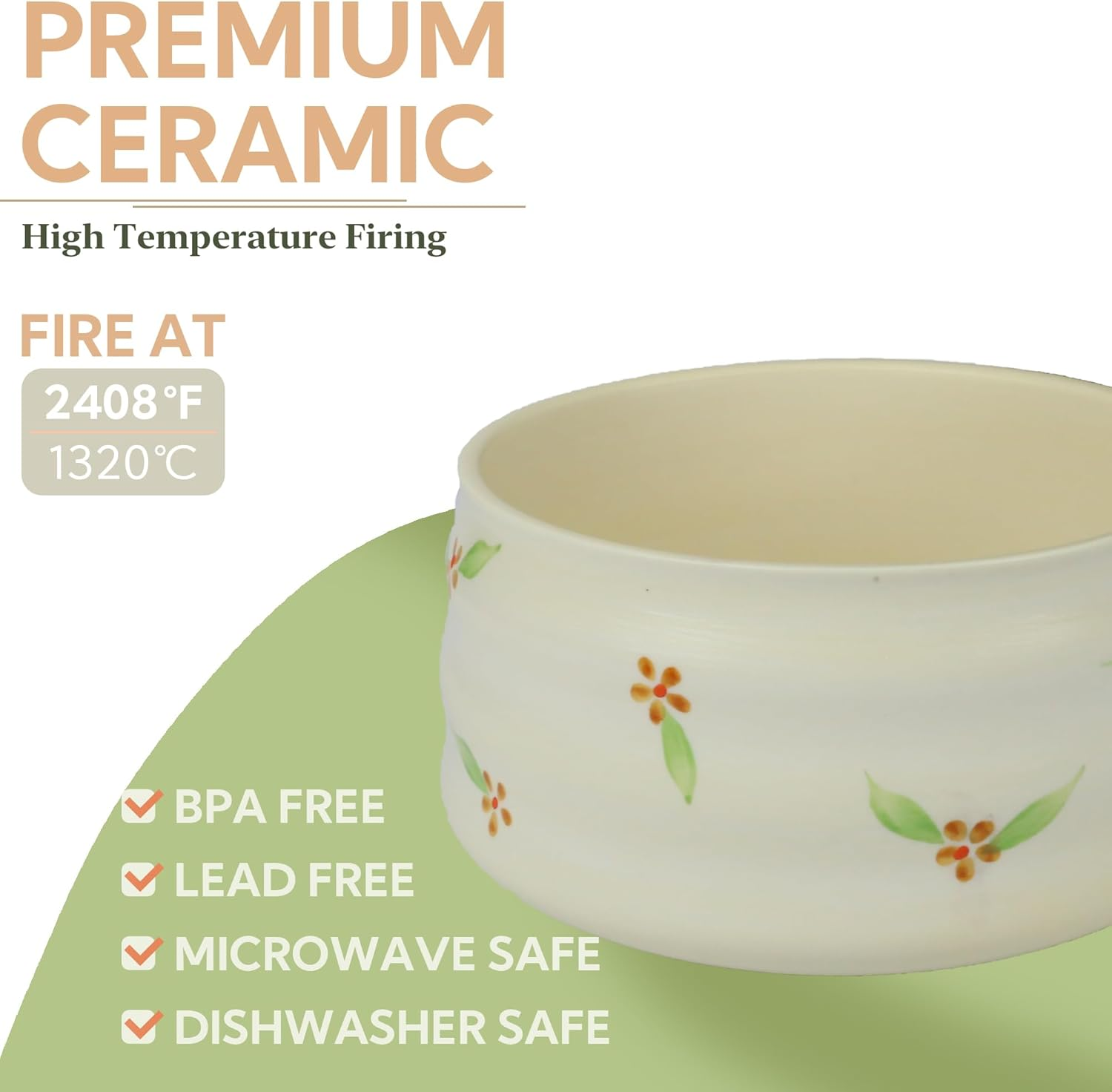 Japanese Matcha Bowl, Matcha Bowl for Matcha Powder/Matcha Tea/Japanese Matcha image number 4