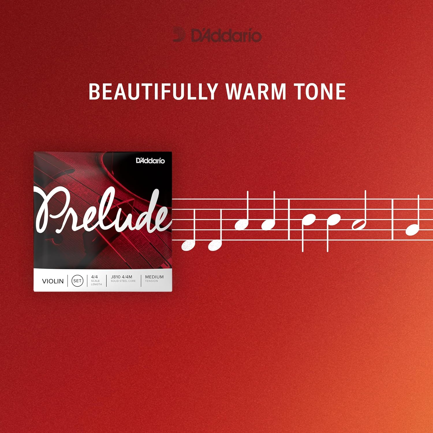 D'Addario J1011 4/4M Prelude Cello Single a String, 4/4 Scale, Medium Tension image number 2