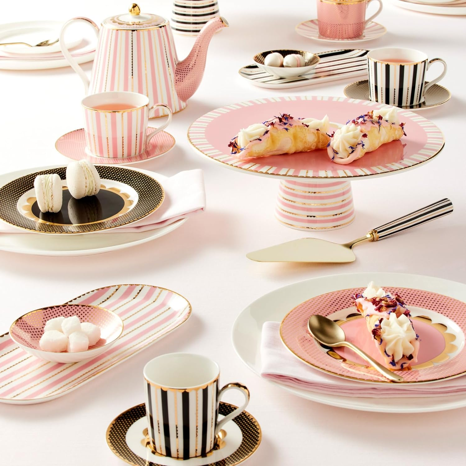 Maxwell & Williams Teas & C'S Regency Demi Cup & Saucer 100ML Set of 2 Pink Gift Boxed image number 1