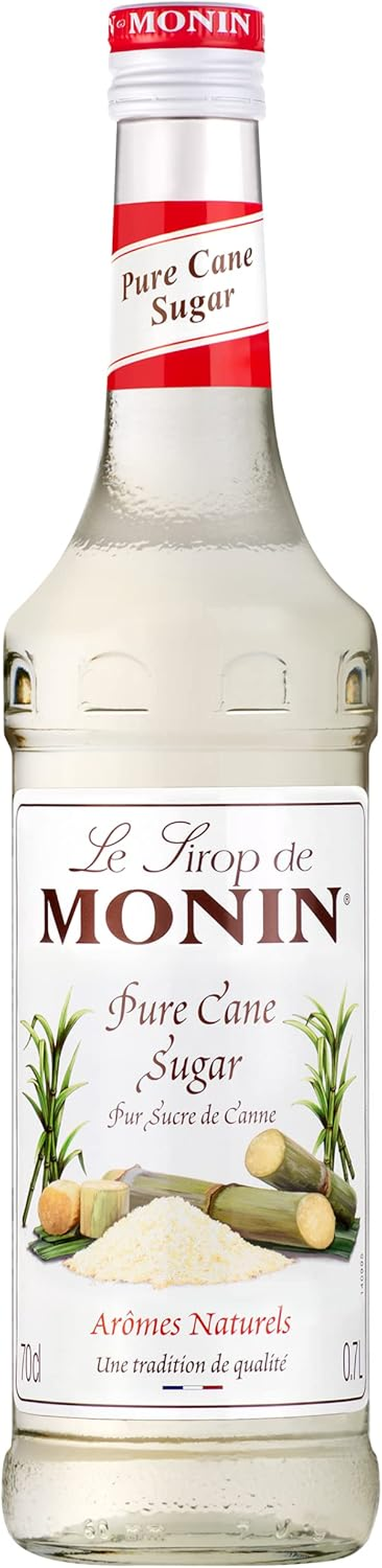 MONIN Cane Sugar Syrup, Pure and Sweet, Great for Coffee, Tea, and Specialty Cocktails, Gluten-Free, Vegan, Non-Gmo, 700Ml