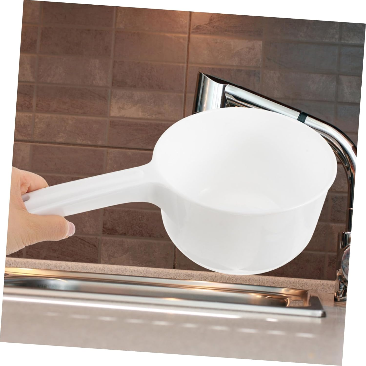 Mobestech Multi-Function Thickened Water Scoop Ladle 3Pcs Household Kitchen Bathing Water Dipper for Bathroom and Cooking Use image number 2