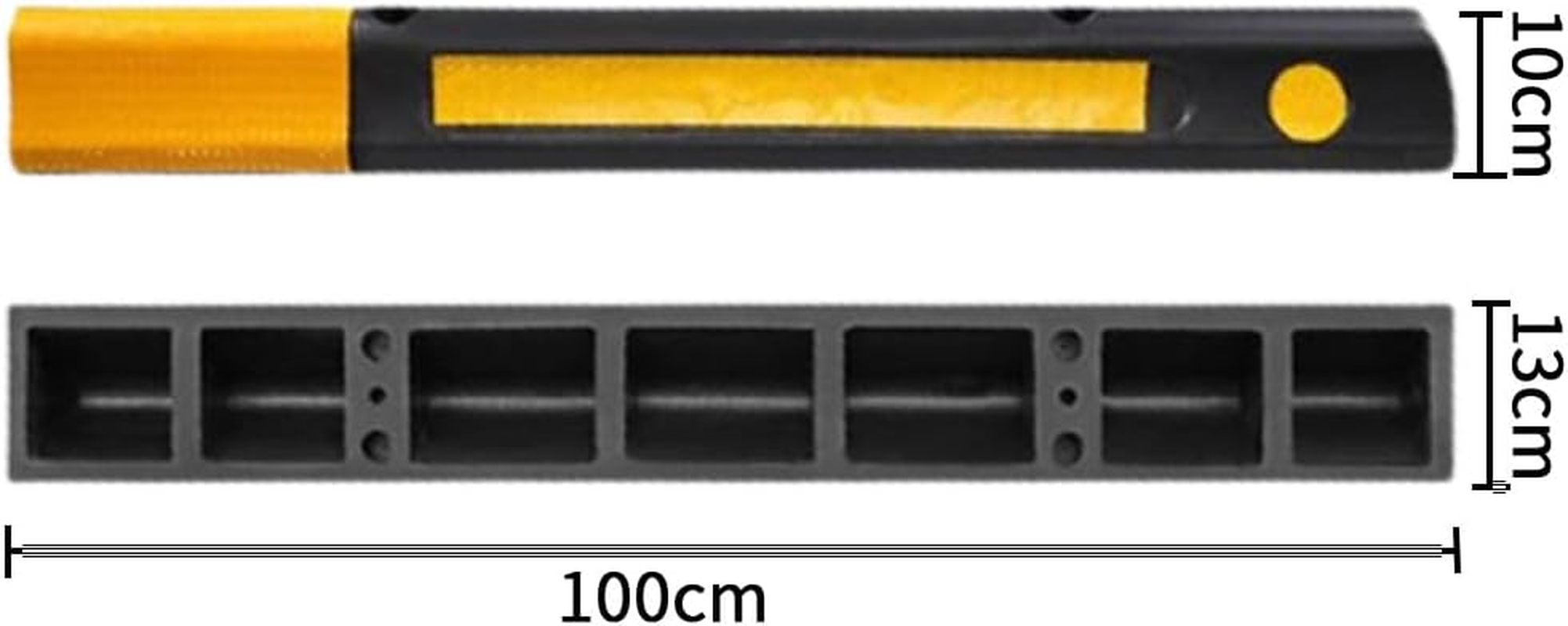 TOMVAES Garage Floor Stops for Vehicles,Truck Curb Tire Wheel Guide Blocks, Car Park Aid Assist Bumpers/Stopper for Driveway Stop for Car Vans Trucks Tire Wheel Guide Block Protect Bumper image number 2