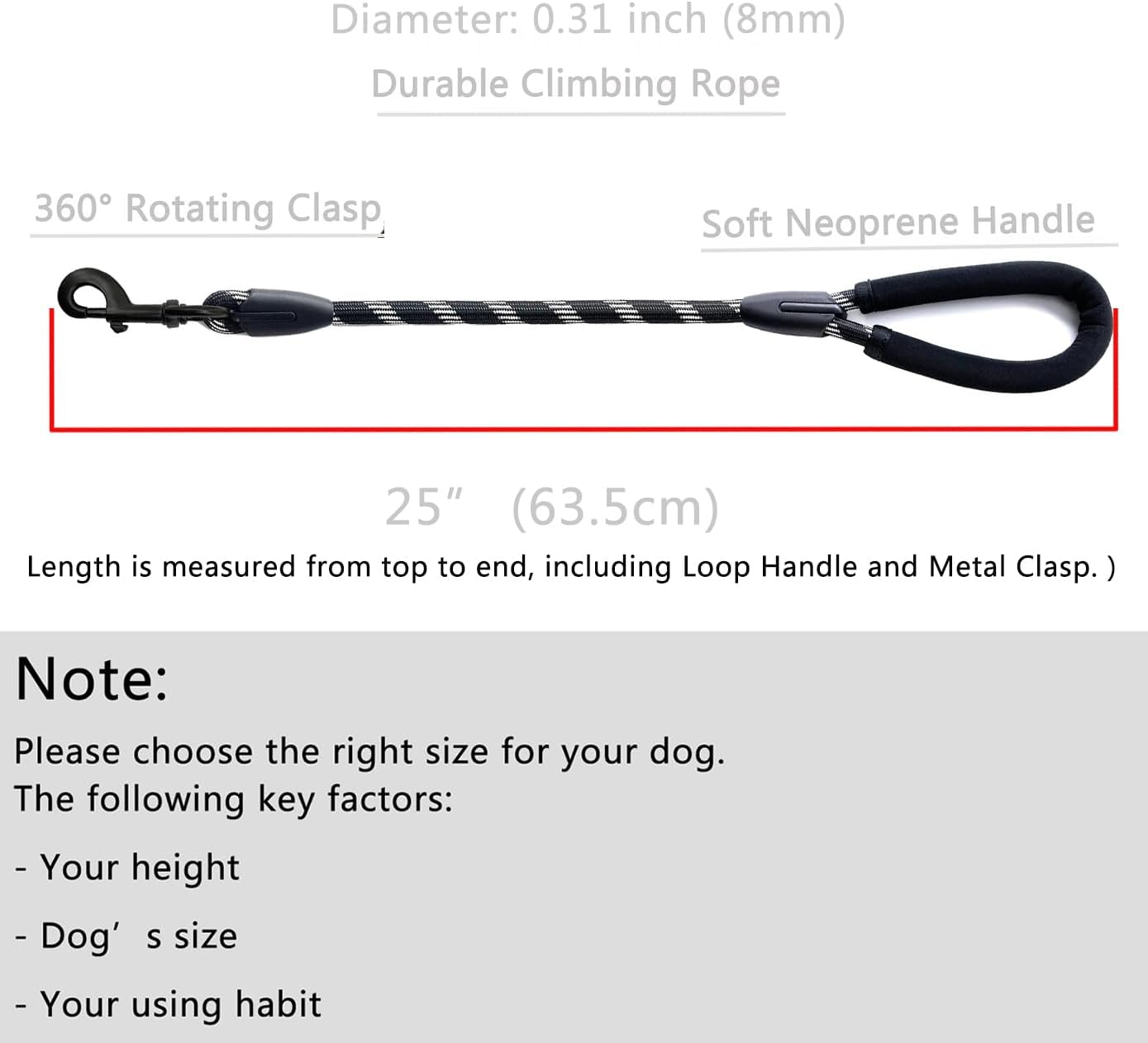 Dog Leash Short Training Dog Leashes for Medium Large Dogs with Comfortable Padded Handle up to 80Lbs Black image number 5