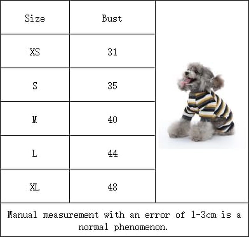 Dog Pajamas for Small Medium Dogs Classic Striped Lightweight Dog Coats Dog Coat Soft Stretchy Tracksuit Doggie Onesie Thermal Cute Outfit Pet Clothes for Dogs Catsdaily (Style 1, S)