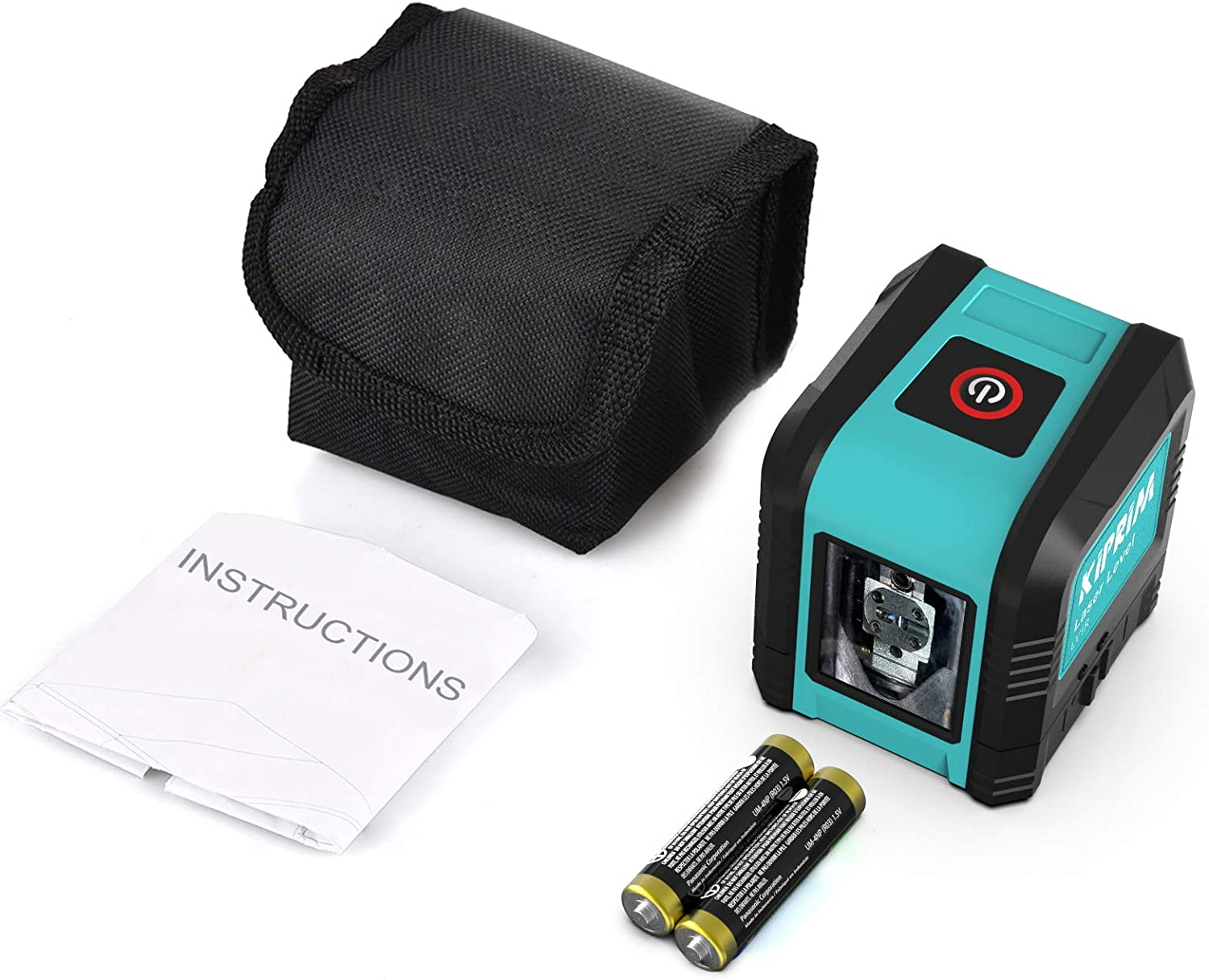 Kiprim Laser Level Self-Leveling Red Beam Horizontal and Vertical Cross-Line Laser for Construction,Picture Hanging,Wall Writing Painting (Red) image number 6