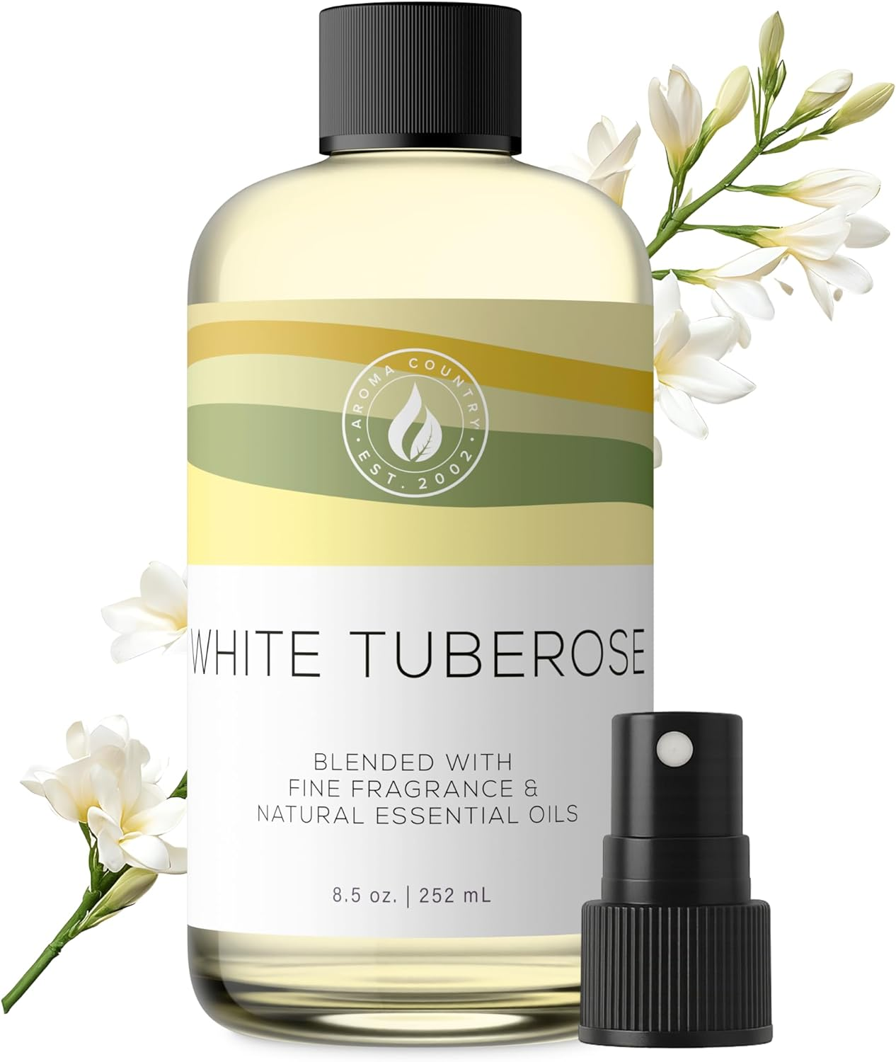 White Tea Essential Oil Refill (8.5 Fl. Oz.) for Reed Diffusers, Electric Diffuser Machines, and Oil Warmers - Natural, Organic White Tea Scent