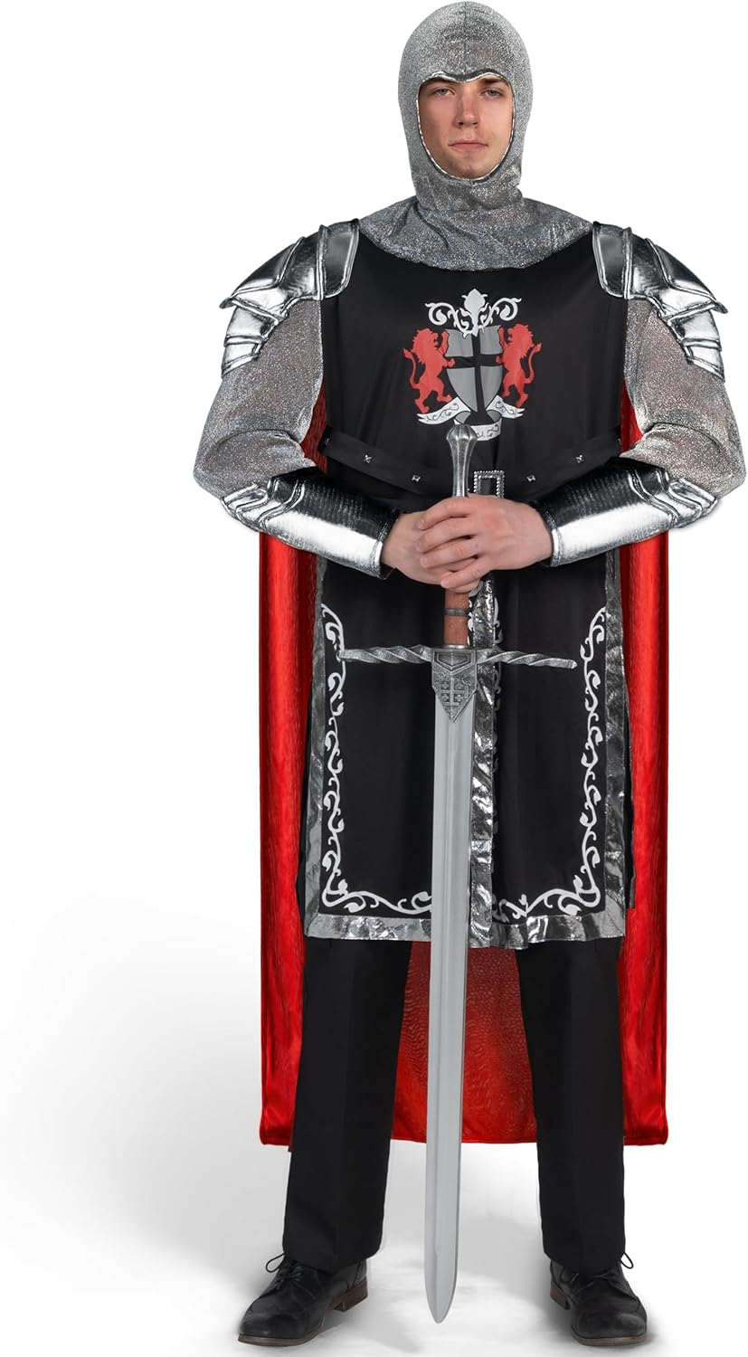 Spooktacular Creations Medieval Knight Costume Men for Adult Halloween Costumes, Gladiator Costume Set