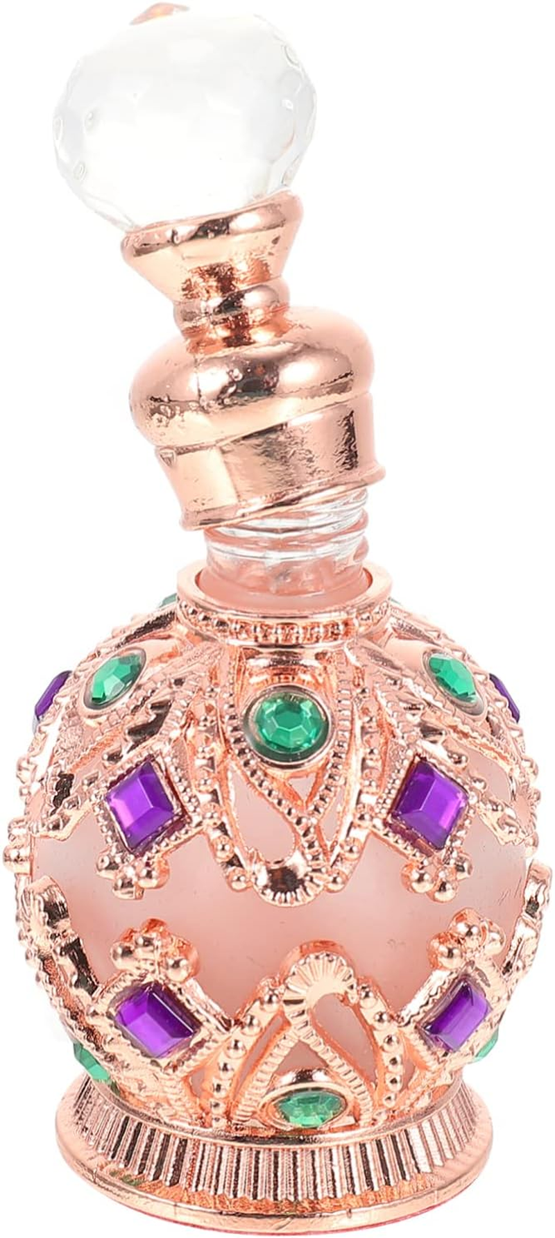 15Ml Vintage Black Sphere Essential Oil Bottle Perfume Storage Bottle Portable Glass for Travel and Decoration