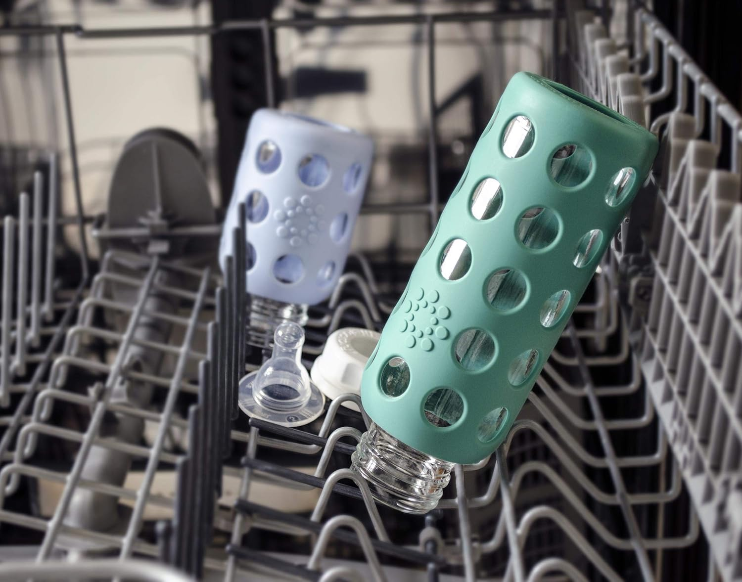 Lifefactory 120Ml and 265Ml Baby Mixed Starter 4-Bottle Set, Mint/Lavender/Kale/Grape,, Multi,, 2 X 120Ml Bottles, 2 X 265Ml Bottles, 1130 Grams image number 6