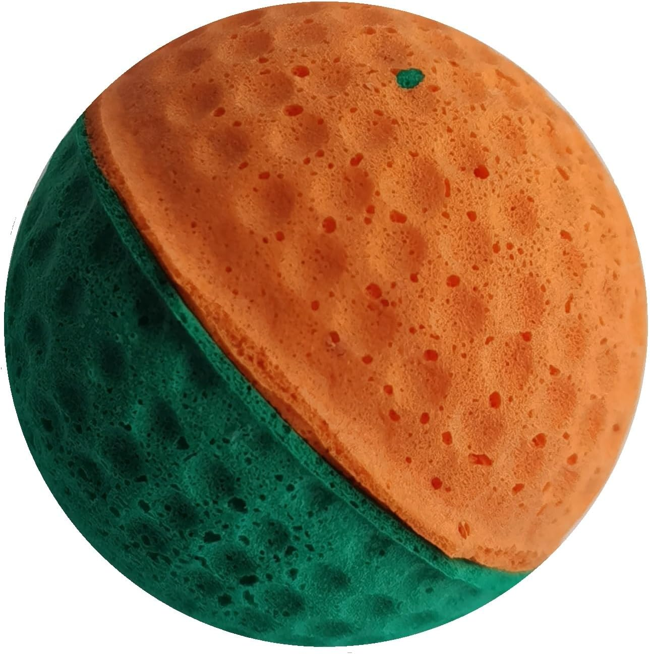 Cat Foam Ball Toy - Sponge Soccer Ball (Mini, Two Color Pet Ball) image number 2